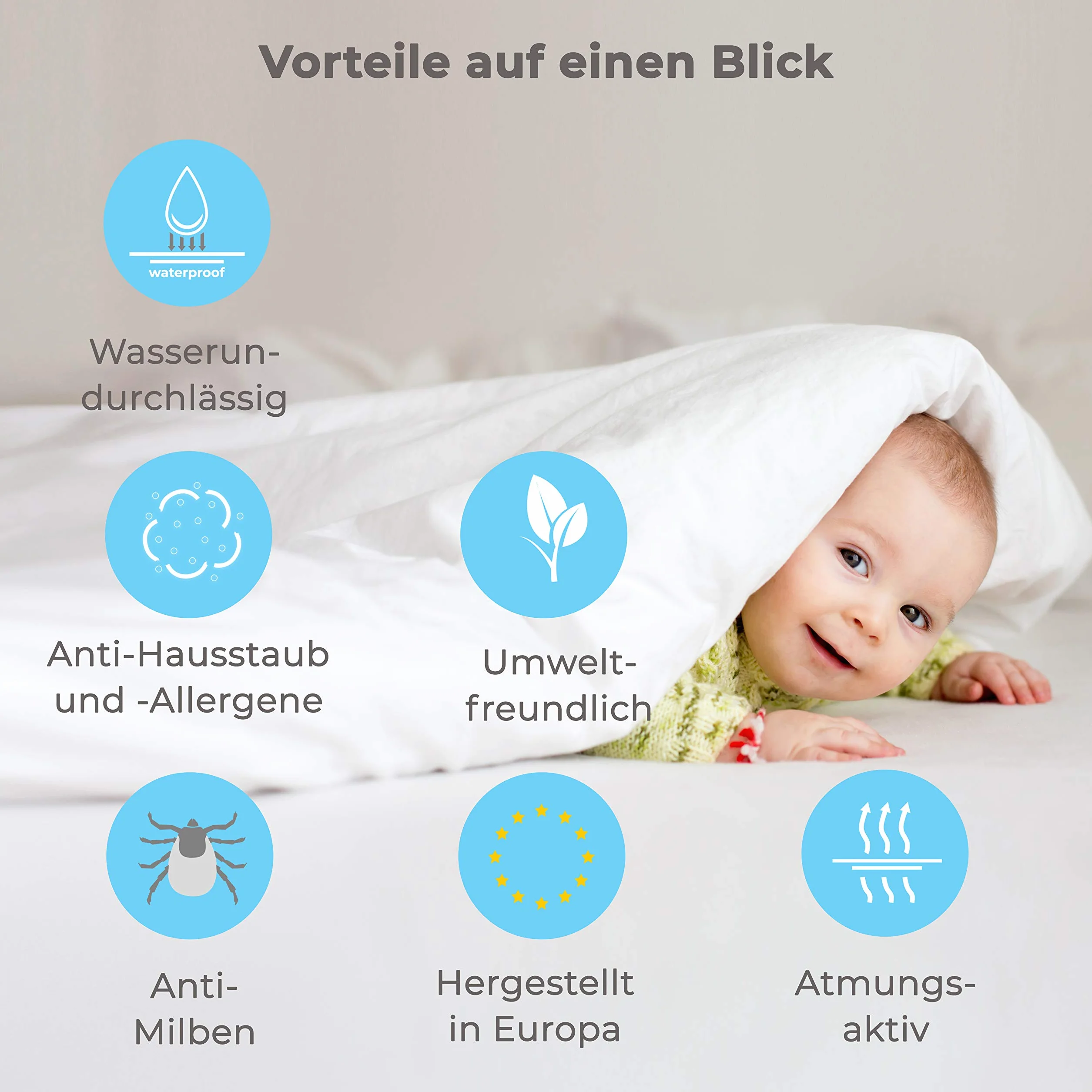 Prześcieradło z gumką Wodoszczelne 89 x 50 cm Babybay Maxi Midi Boxspring Comfort Comfort Plus