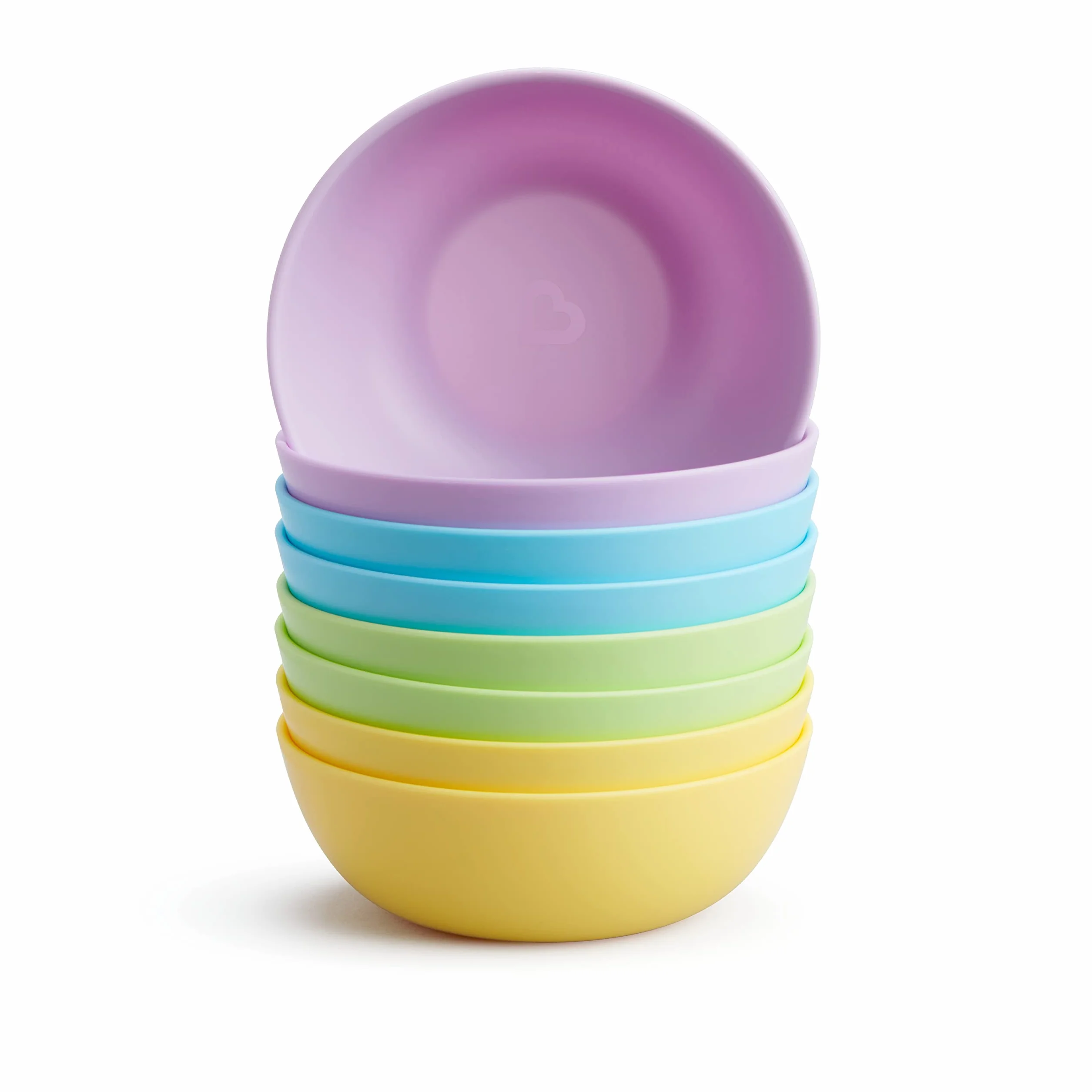 Munchkin Miski dla niemowląt, zestaw 8 sztuk, plastikowe, bez BPA, do zmywarki