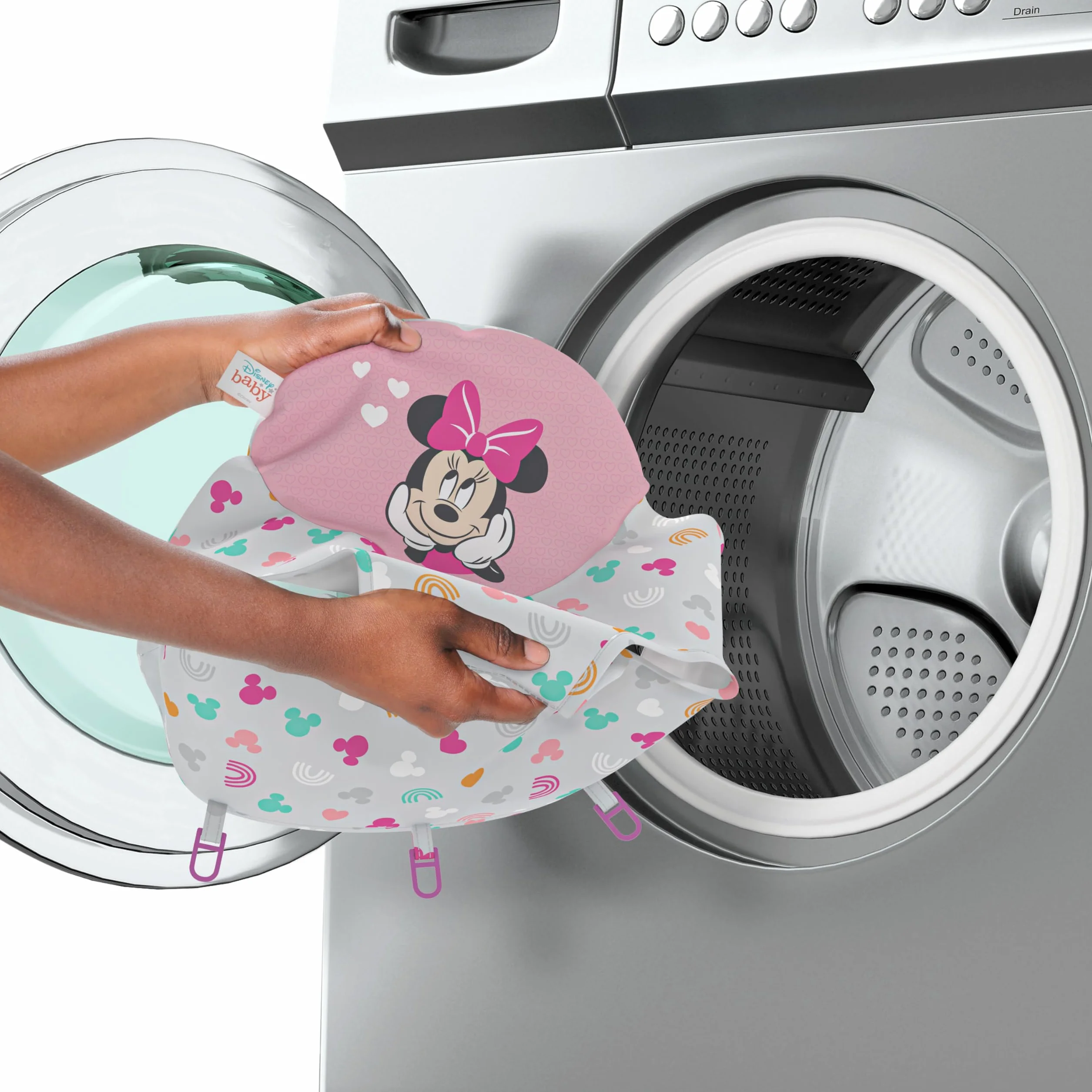 Bright Starts Disney Baby Minnie Forever Besties chodzik i centrum aktywności 2 w 1 oświetlenie muzyka regulowana wysokość od 6 miesięcy