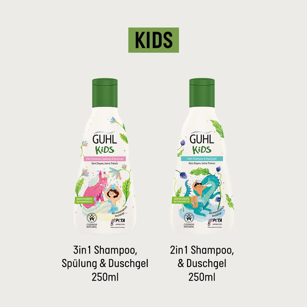 Guhl Kids 3 W 1 Szampon, Biały, 250 ml