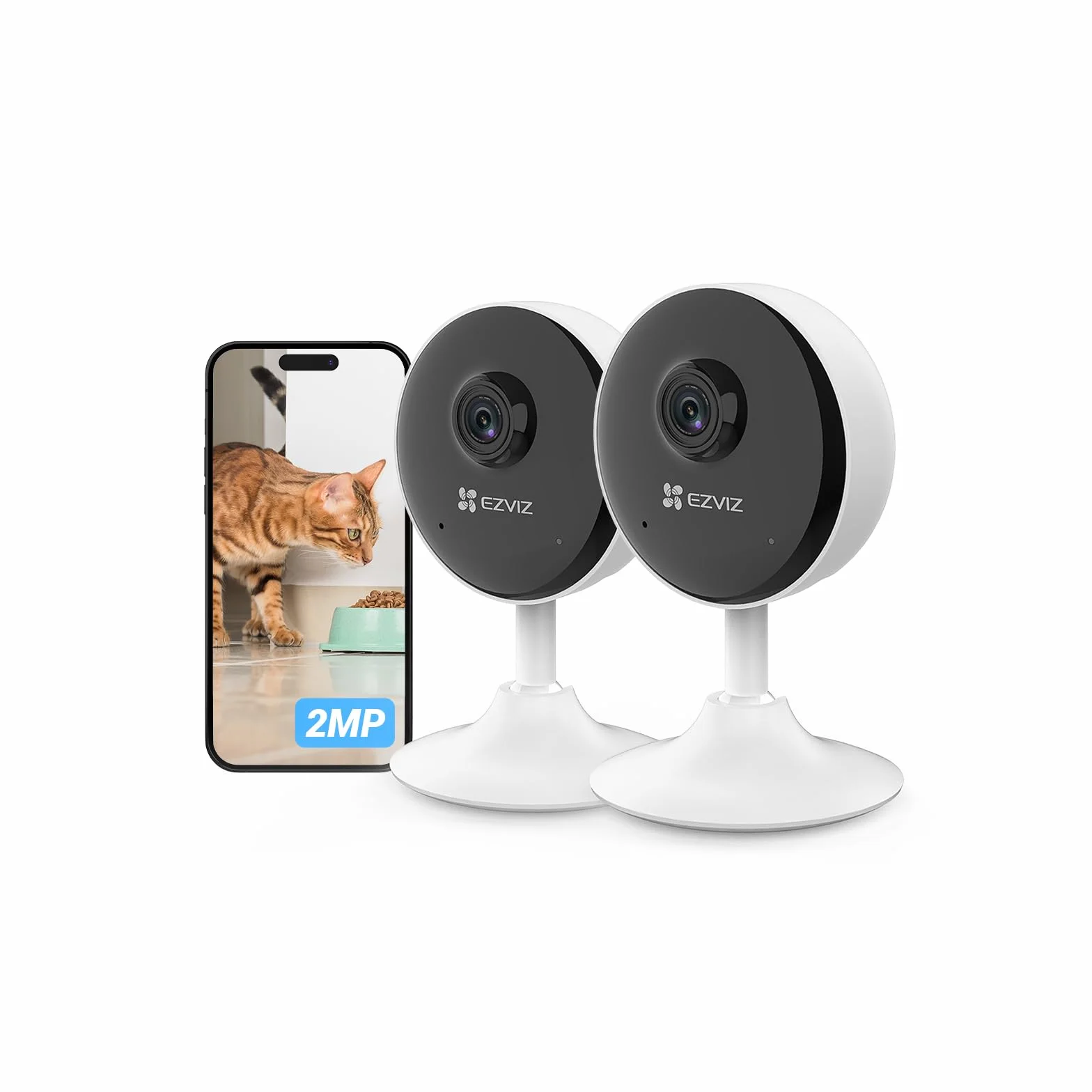 EZVIZ 1080P kamera wewnętrzna C1C, 2 sztuki