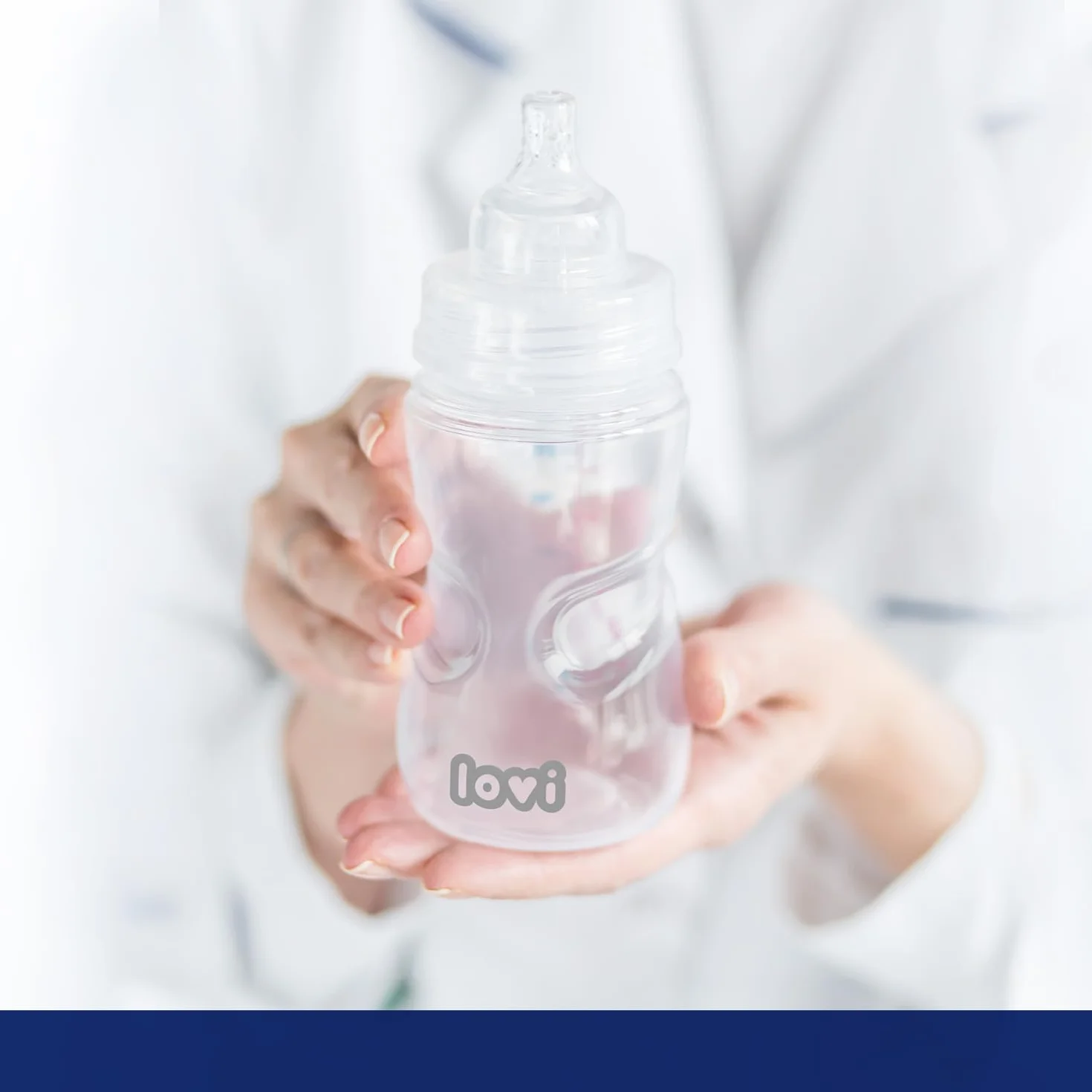 LOVI Butelka do karmienia szklana 250 ml z systemem SUPERvent