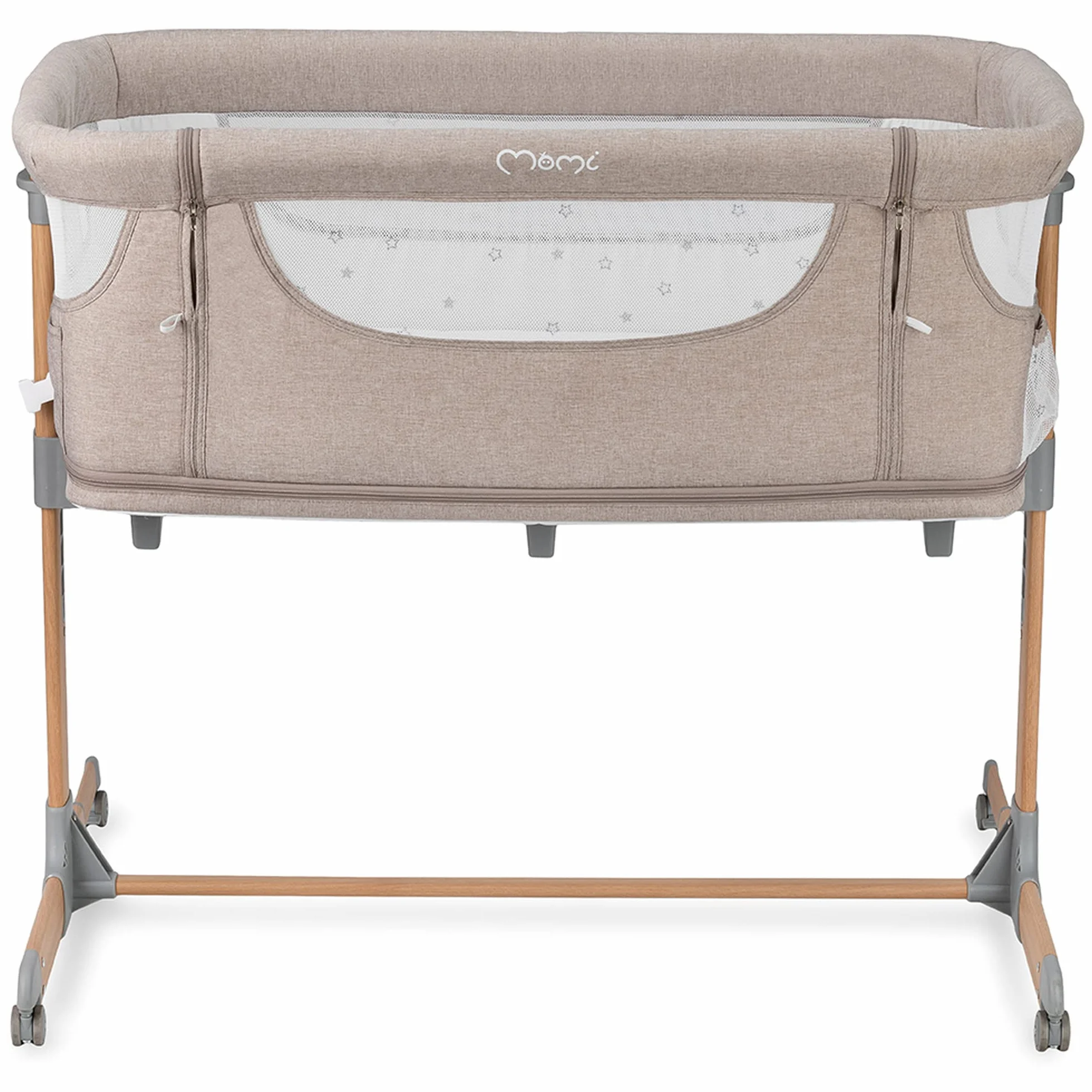 Momi SMART BED Łóżeczko Wielofunkcyjne, Beżowy, do 15 kg