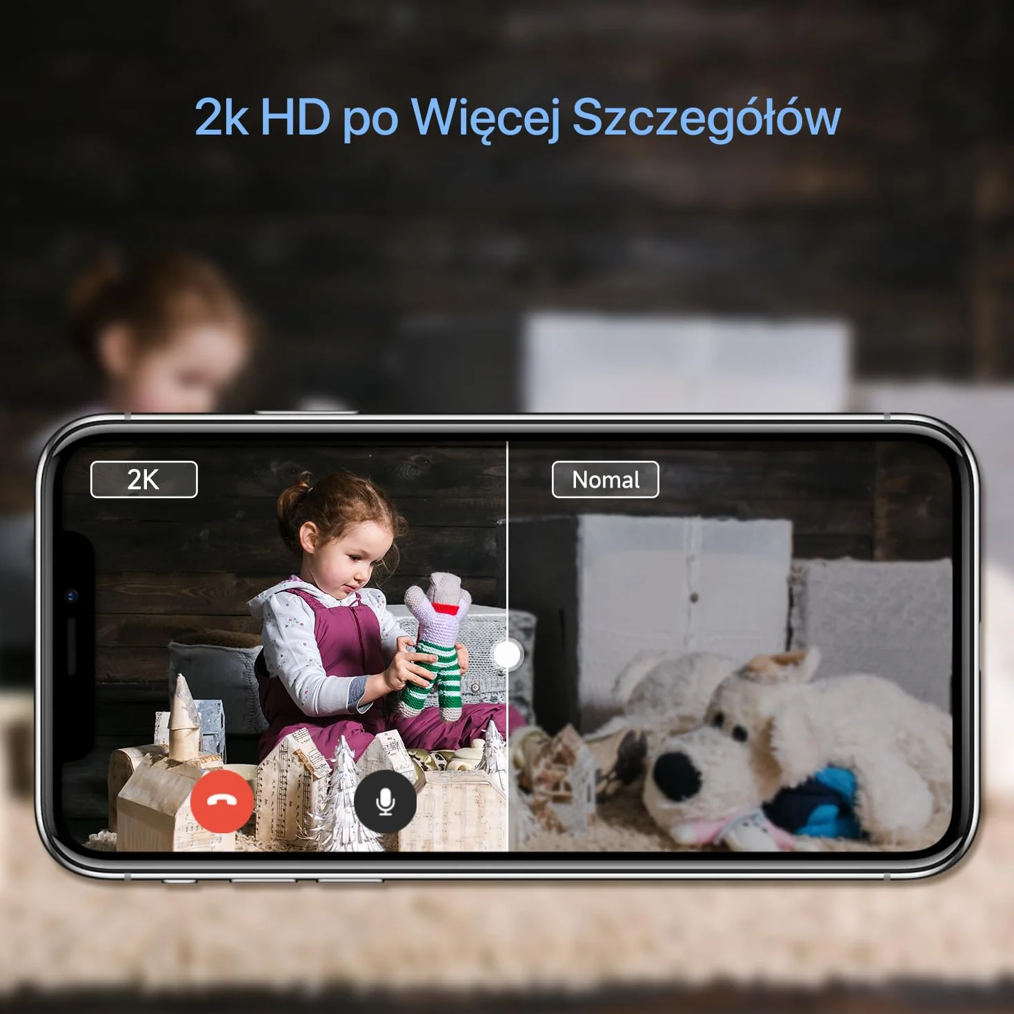 Tenda Wewnętrzna Kamera WiFi 2K - Kamera do Monitoringu 360° z Funkcją Wywołania Jednym Dotknięciem, Wykrywaniem Zwierząt/Placu/Osób/Ruchu, Dwukierunkowym Dźwiękiem, Widzeniem w Nocy, Alexa, CP3 Pro