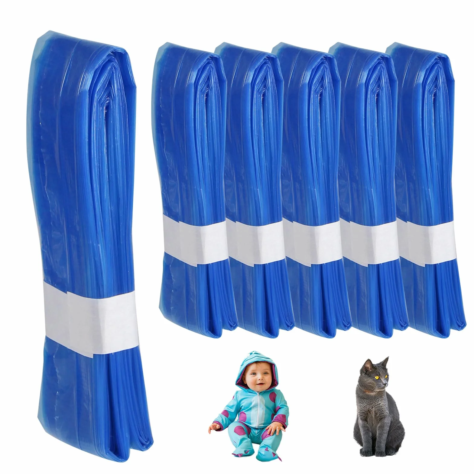 Worki uzupełniające do pieluszek bezzapachowe antybakteryjne kompatybilne Angelcare Tommee Tippee Genie Munchkin 6 sztuk