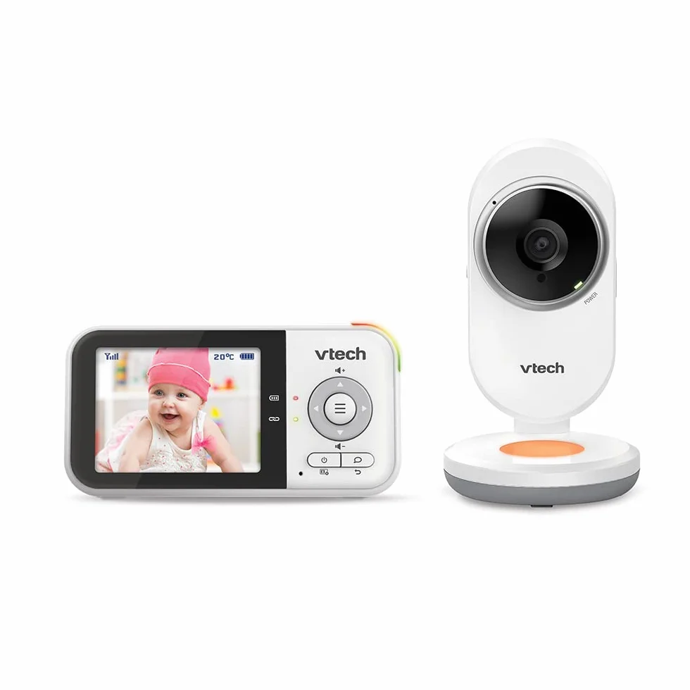 VTech BM3254 Monitor dziecka z kamerą 2,8" ekran LCD kolorowe światło nocne dwukierunkowy rozmowę biały