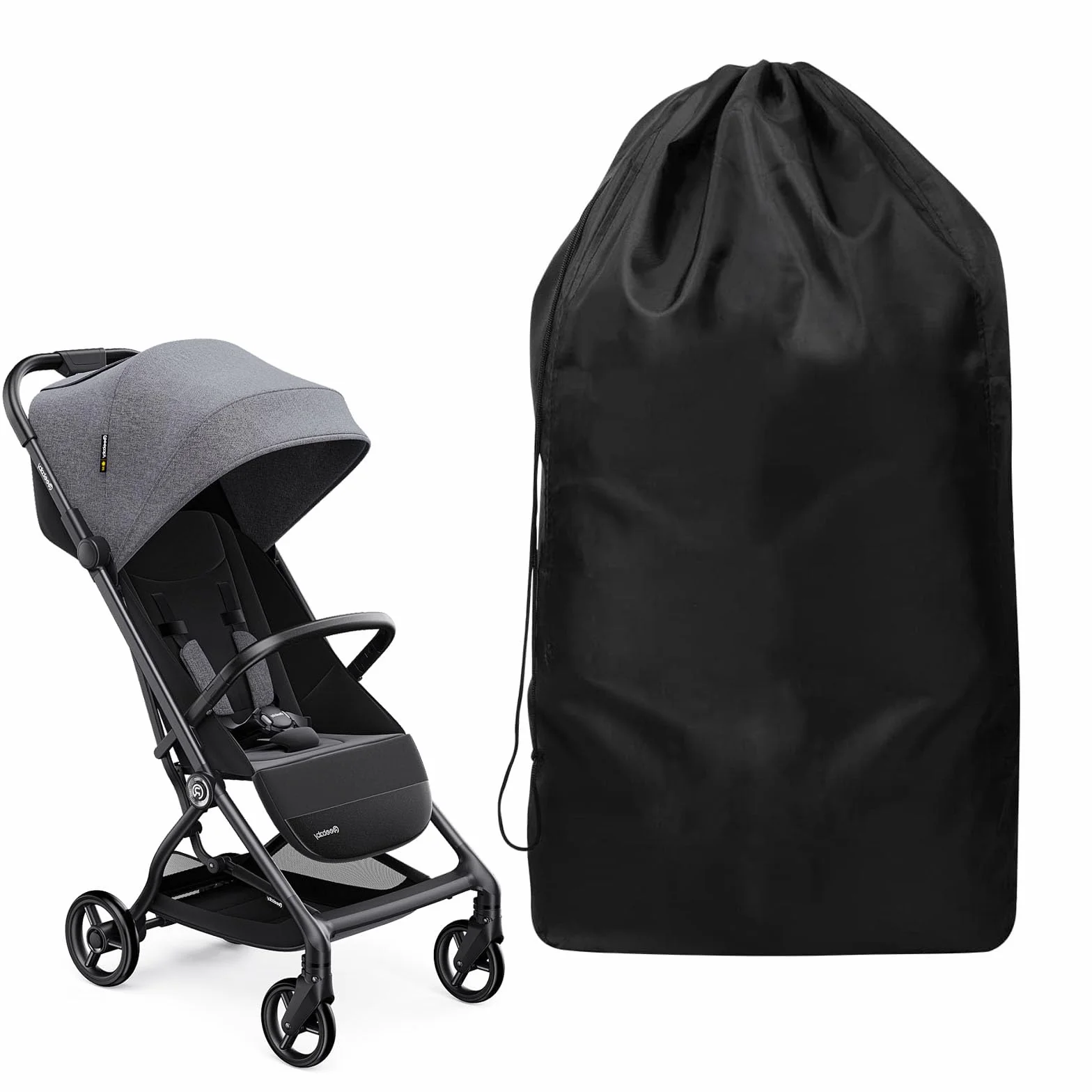 Torba transportowa do wózka dziecięcego 117 x 53 x 33 cm czarna