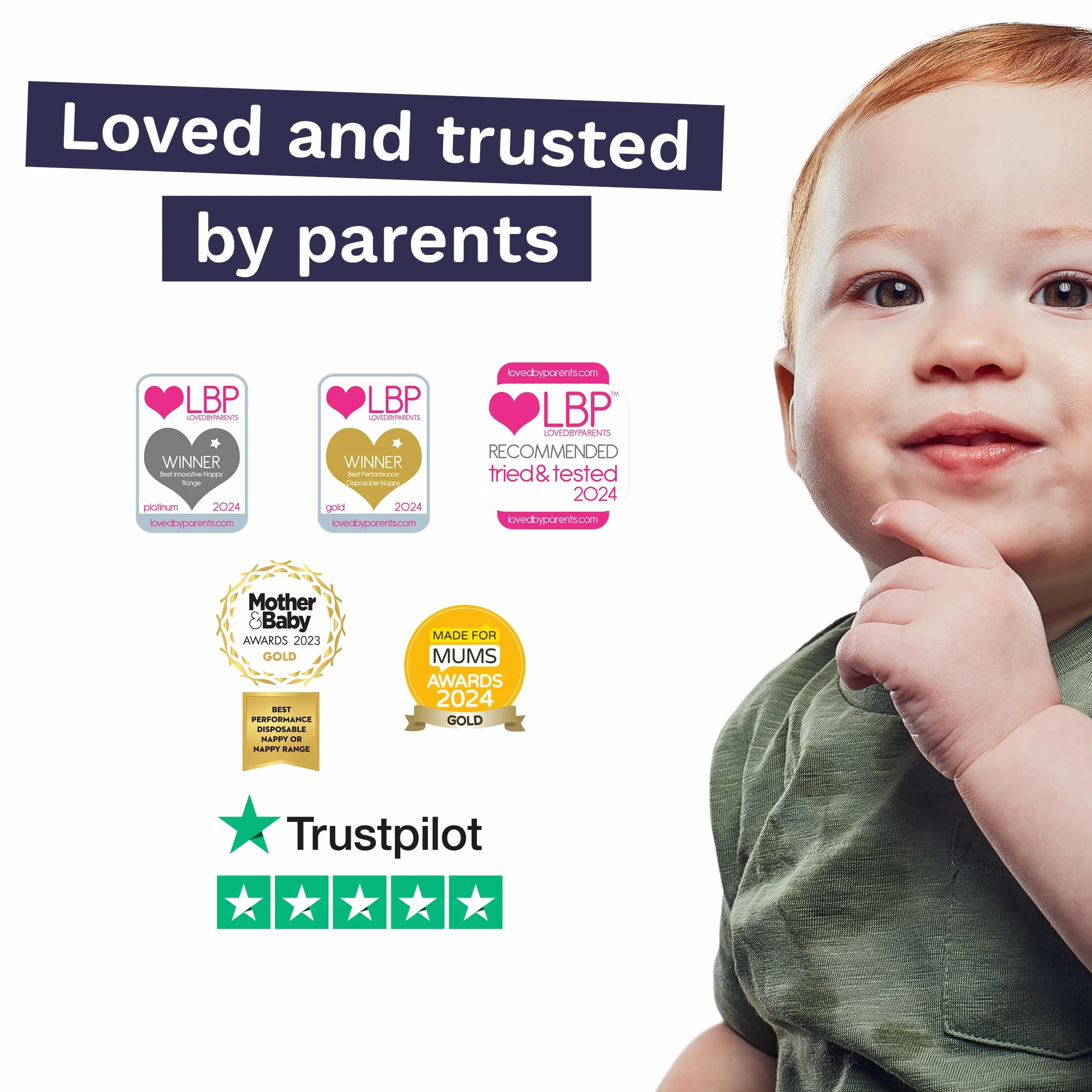 Pura Eco Nappy Pants rozmiar 8 (19 kg+) 15 nóżek odpinane szelki hipoalergiczne bez zapachu