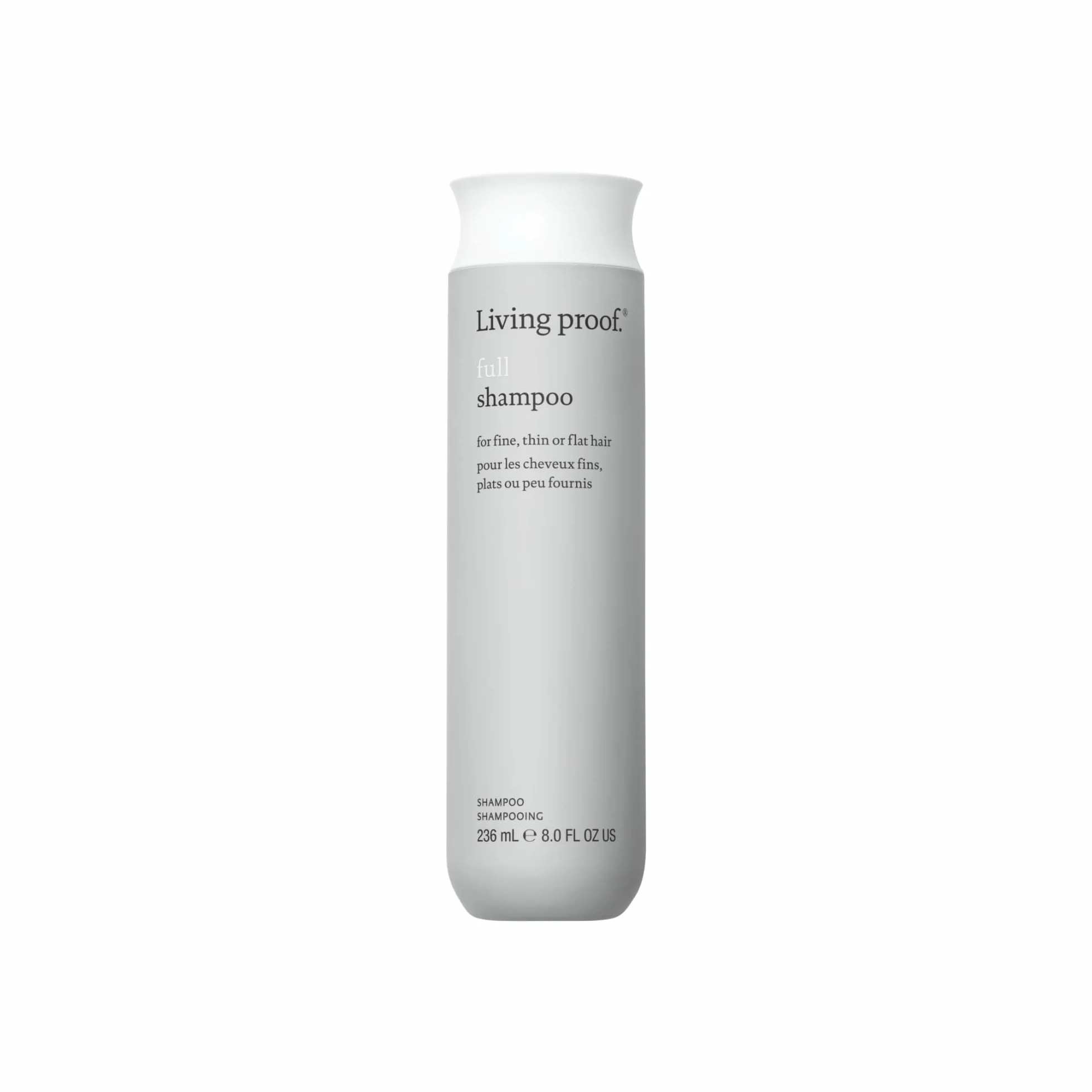 Living Proof Pełny szampon 236ml - Szampon objętościowy do delikatnych włosów - bez silikonu, chroni kolor i delikatnie czyści - zapewnia długotrwałą objętość i uczucie świeżości