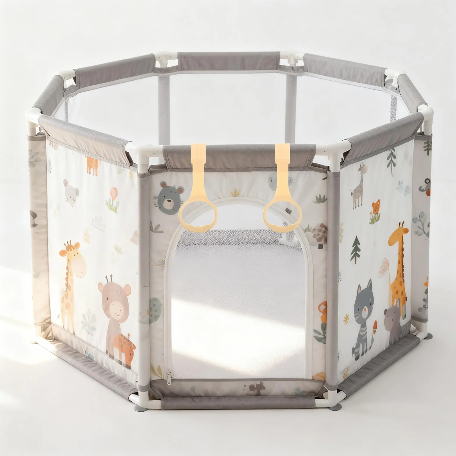 Exercise Rings for Playpen Pull Up Handles Walking Training Skill Development 6 Sztuk