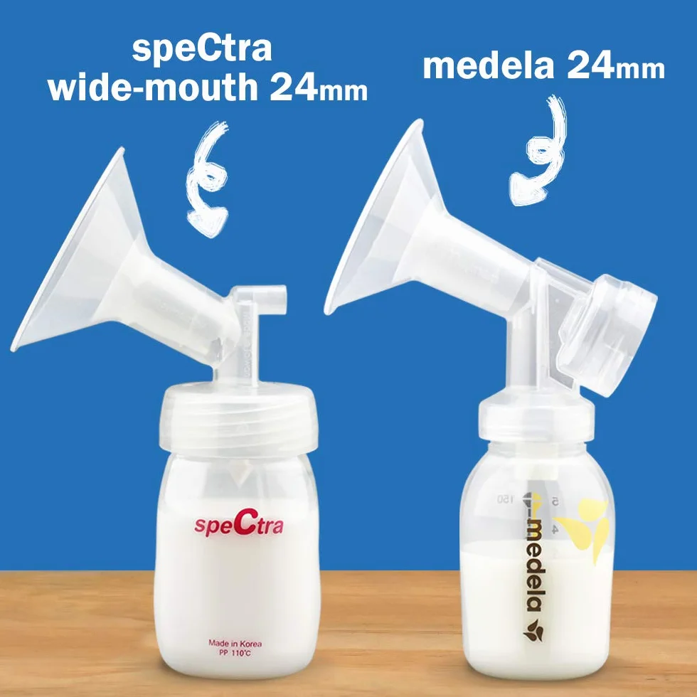 Maymom wkładka do lejka 19 mm, kompatybilna z Medela i Spectra 24 mm, do Freestyle oraz Momcozy S9 S11 S12, pasuje do kubków 24 mm