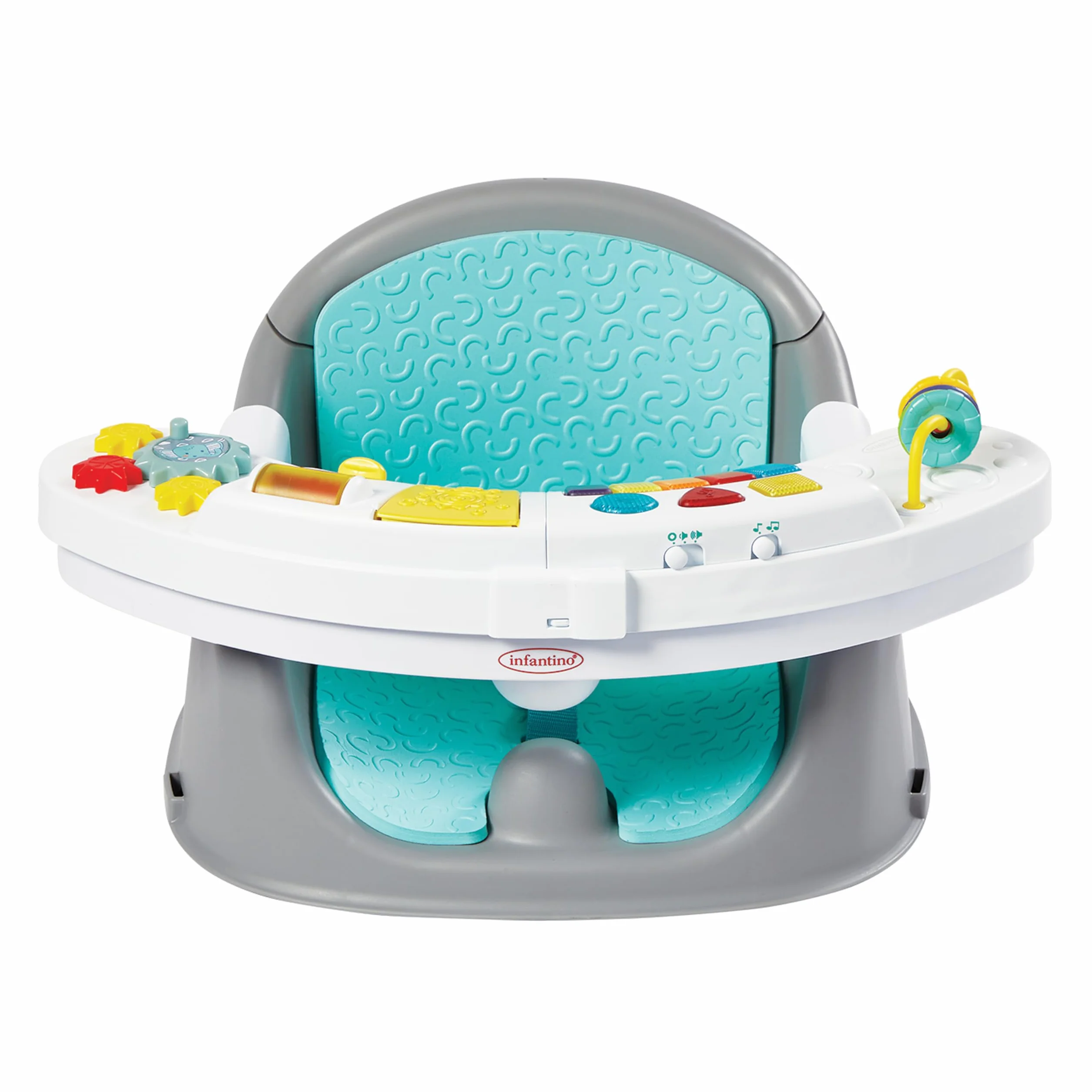Infantino Krzesełko do Karmienia i Eksploracji Discovery Growing Baby Booster 3 w 1 Niebieskie