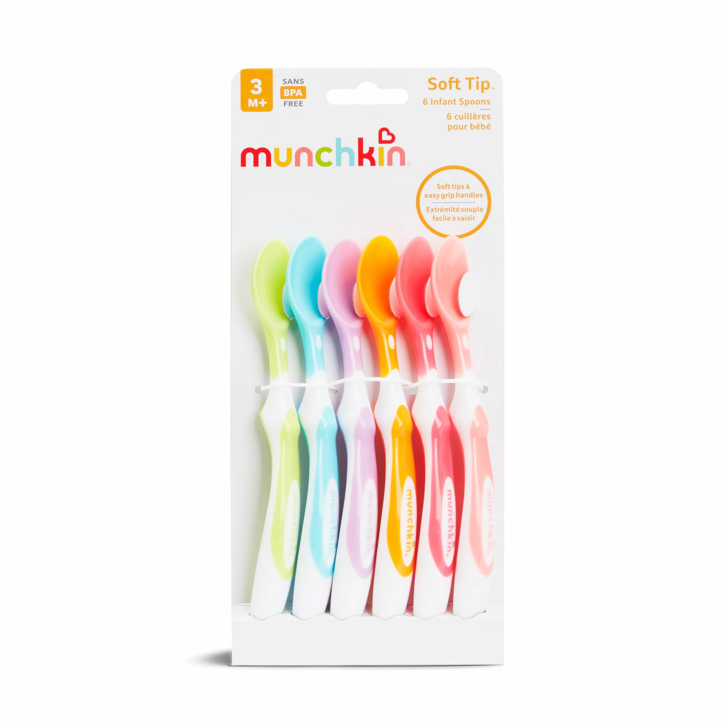 Munchkin 01100304 Łyżeczki, Wielokolorowy, Zestaw 6 sztuk