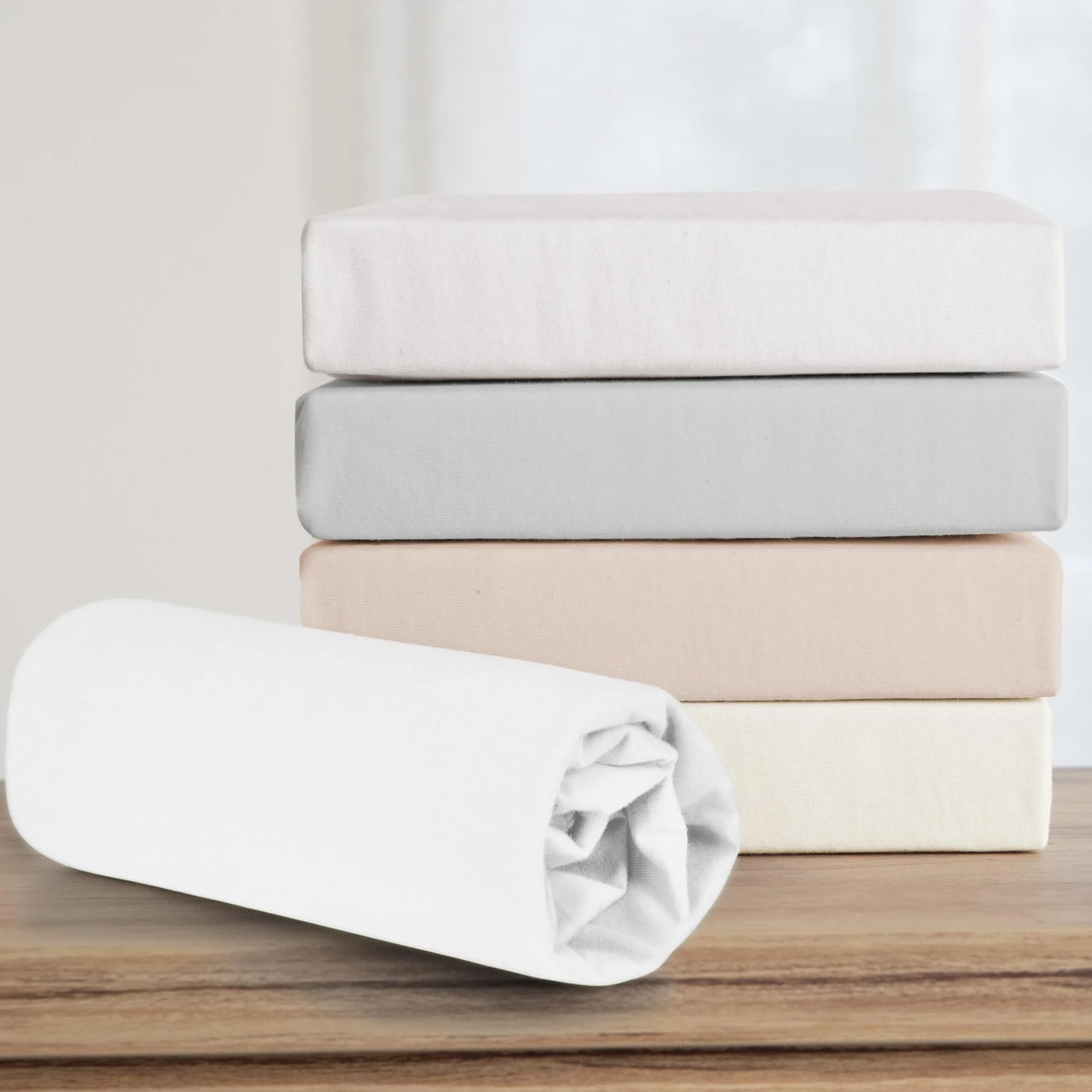 roba Prześcieradło z gumką safe asleep 40 x 90-45 x 90 - Prześcieradło do łóżeczka lub kołyski - Bawełna organiczna - Certyfikaty GOTS i Oeko-Tex Standard 100 - Biały