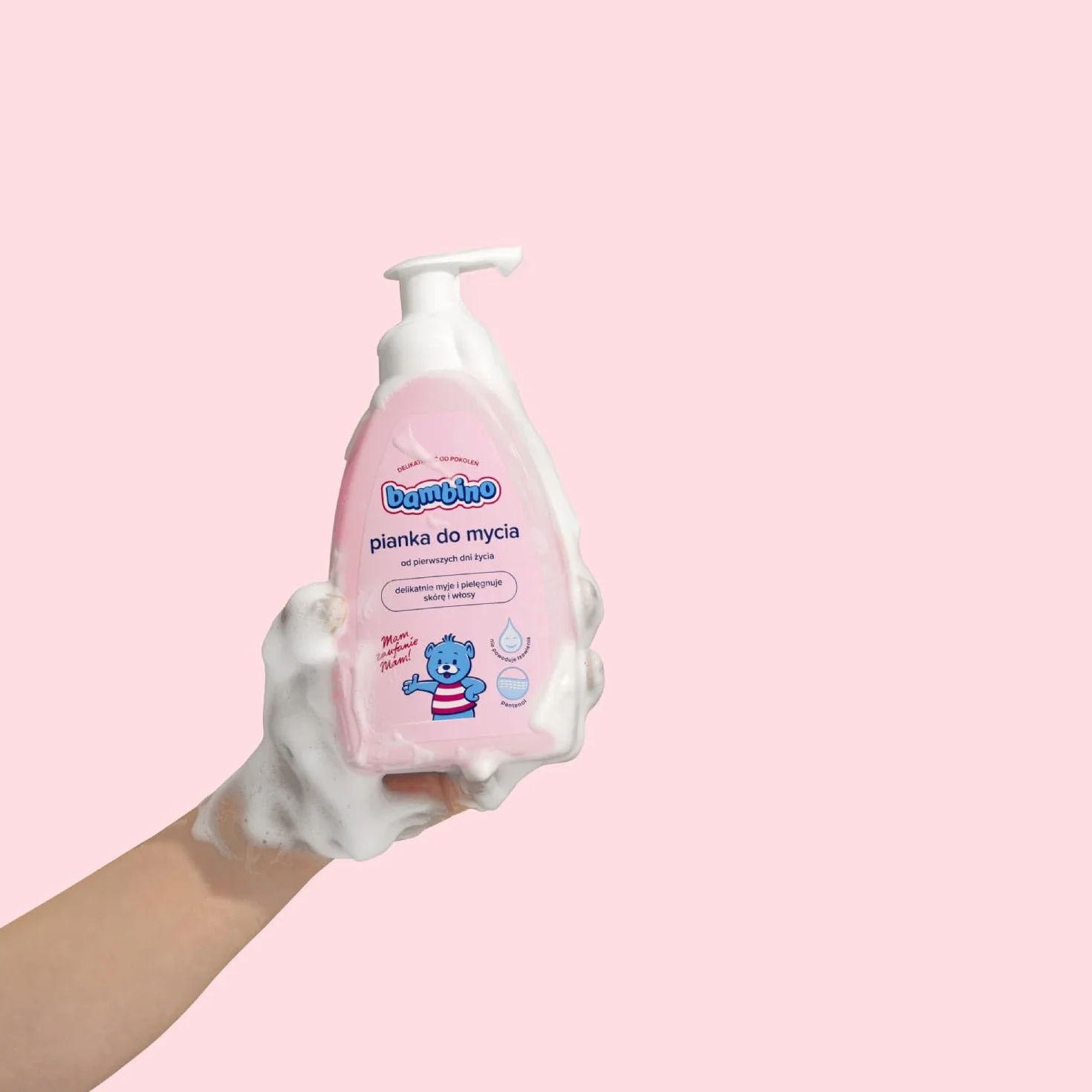 Bambino Pianka do mycia 2w1 dla niemowląt i dzieci 500 ml – delikatna pielęgnacja ciała i włosów od 1. dnia życia