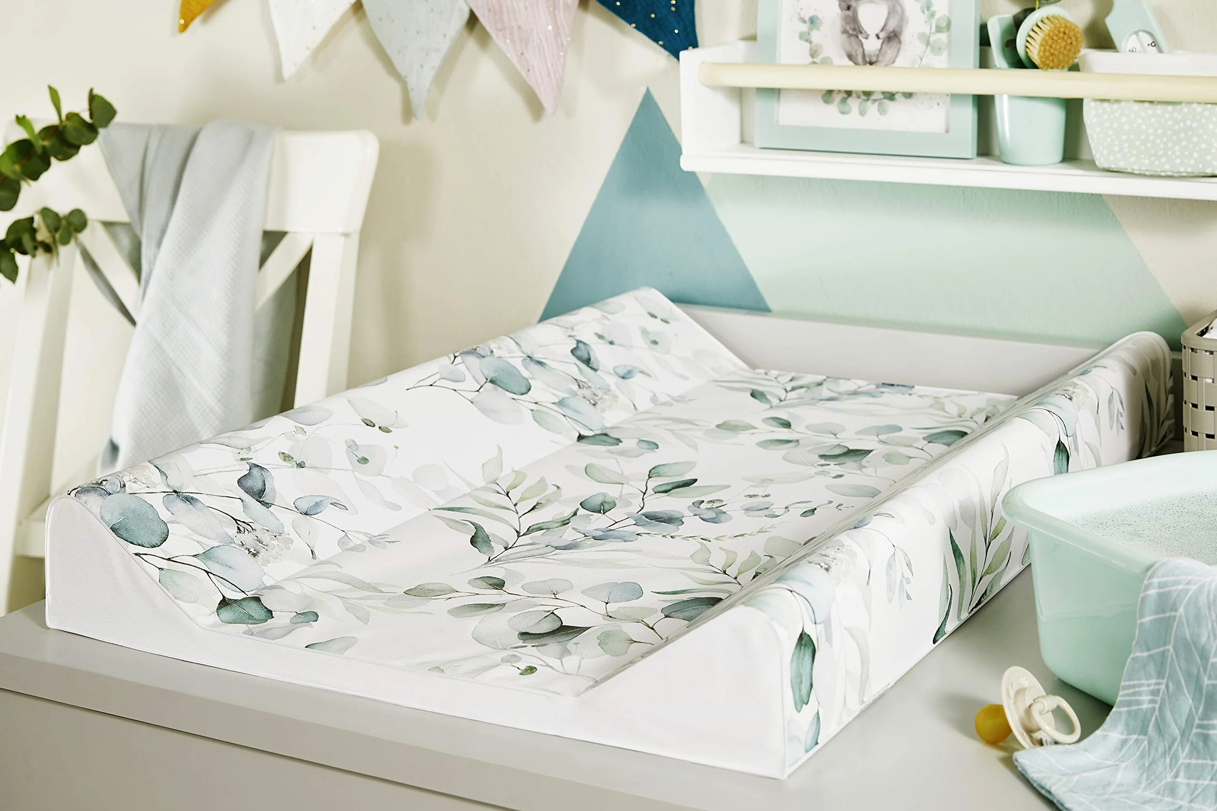 Mata do przewijania Rotho Babydesign Naturalne Liście od 0 miesięcy