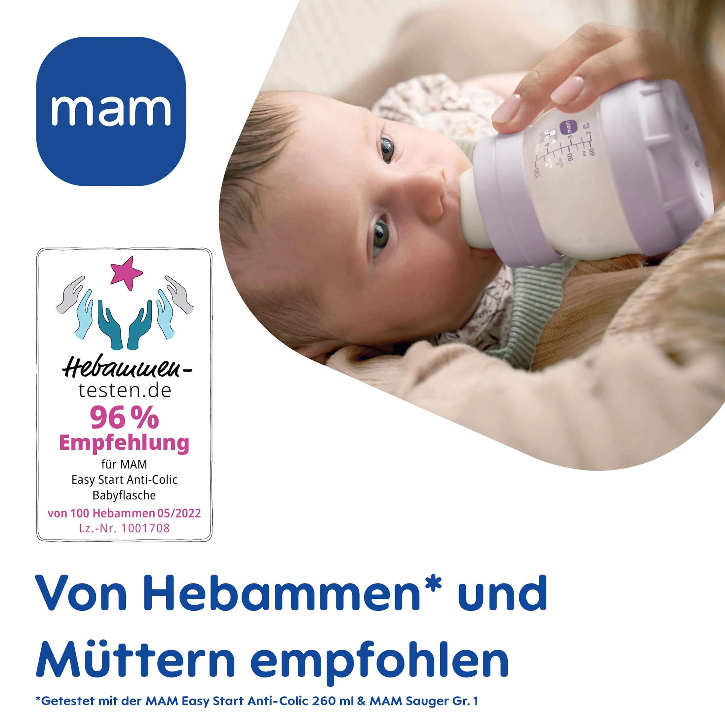 MAM Anti-Colic zestaw startowy S, 2 butelki 160 ml i 260 ml, smoczek rozmiar 1
