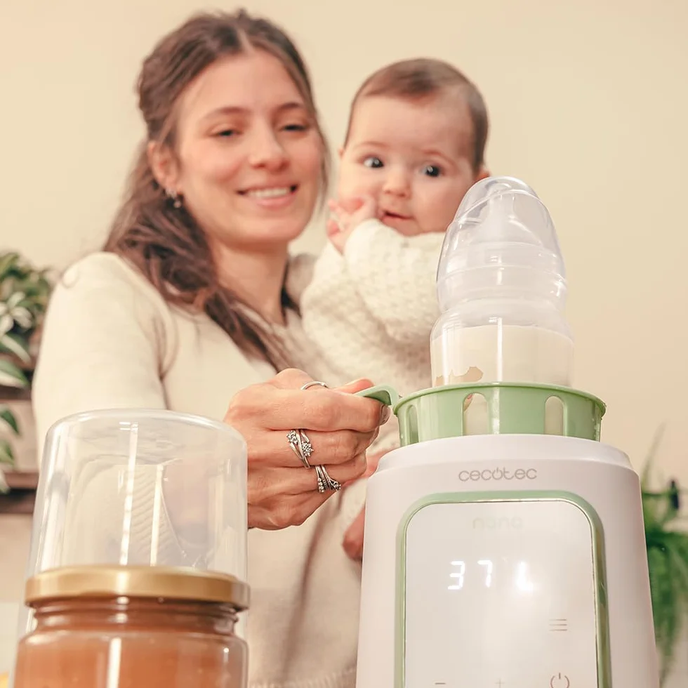 Cecotec Podgrzewacz do butelek Nana BabyCare Single BottleWarmer, 4 tryby, nie zawiera BPA