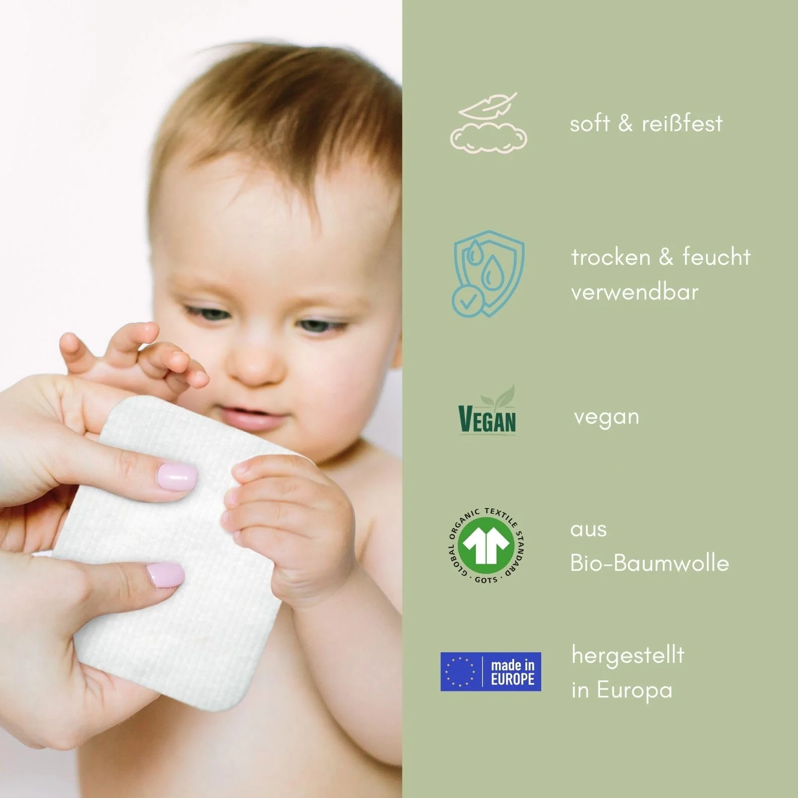 Larelle Maxi Bio waciki higieniczne, 180 sztuk, idealne do pielęgnacji dziecka i codziennej pielęgnacji urody