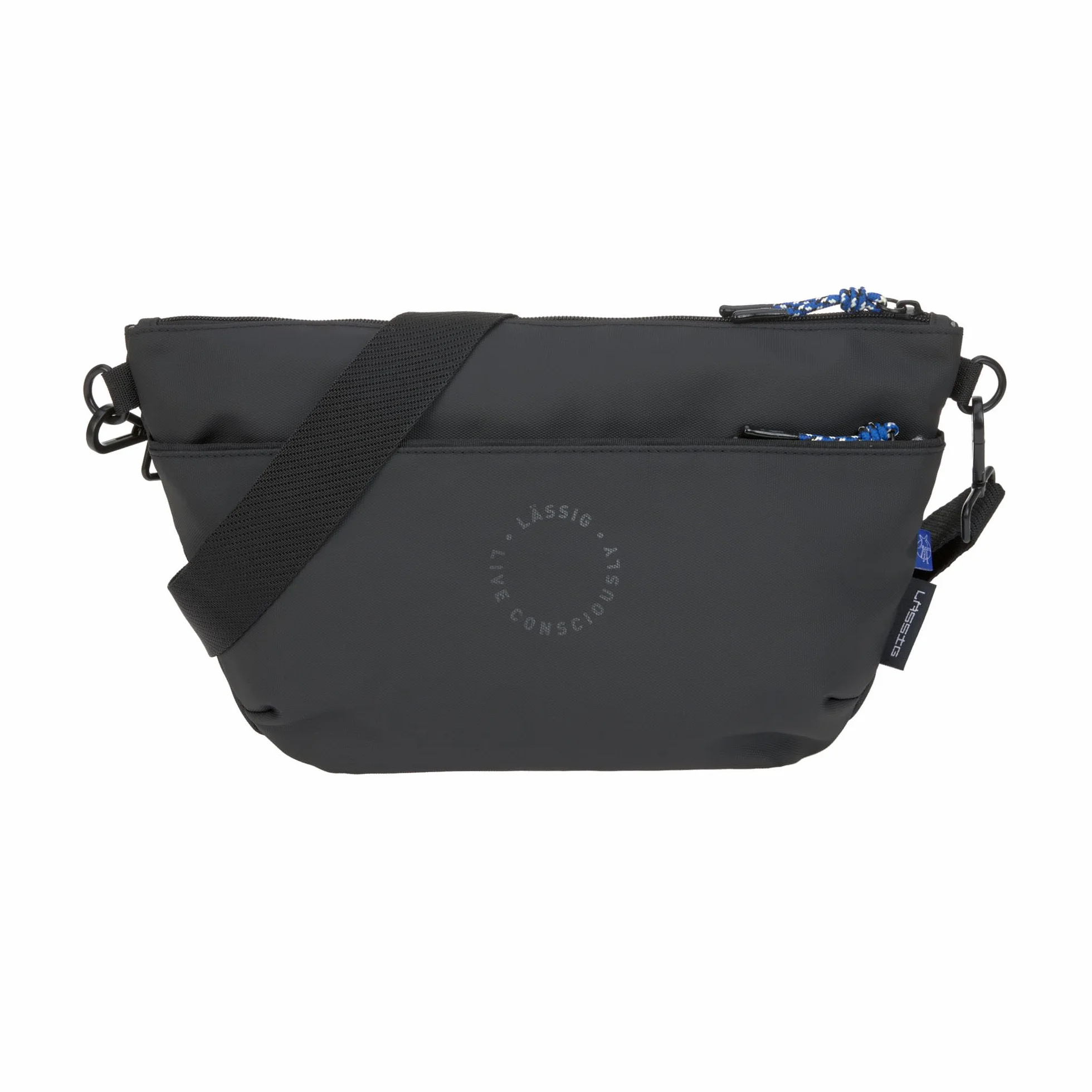 LÄSSIG Organizer do wózka dziecięcego, torba na ramię, torba do wózka dziecięcego, w zestawie z mocowaniem do wózka dziecięcego/Buggy Bum Bag czarny