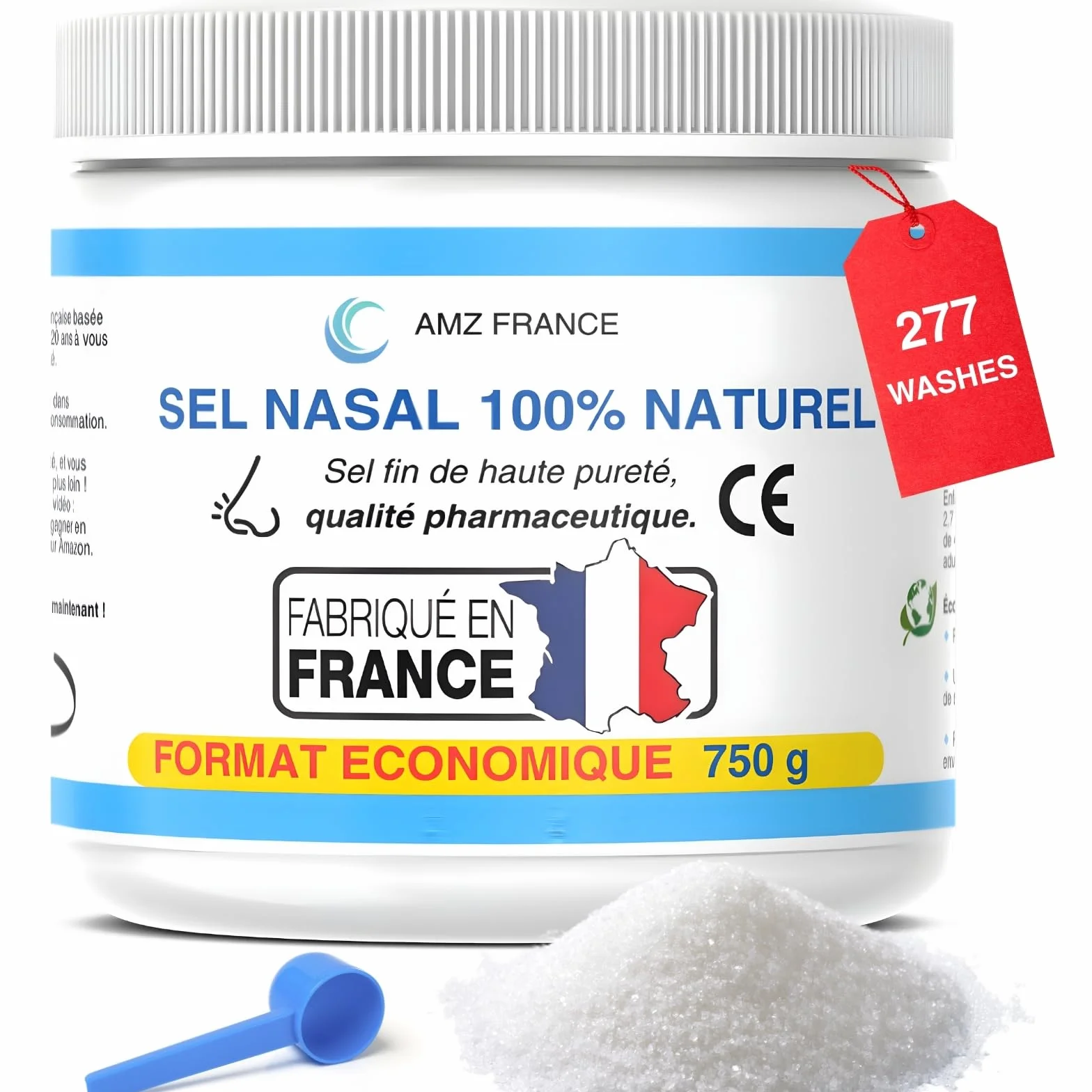 Nasal Salt 750 g Pharmaceutical Grade 277 Washes XXL Box Nasal Rinse