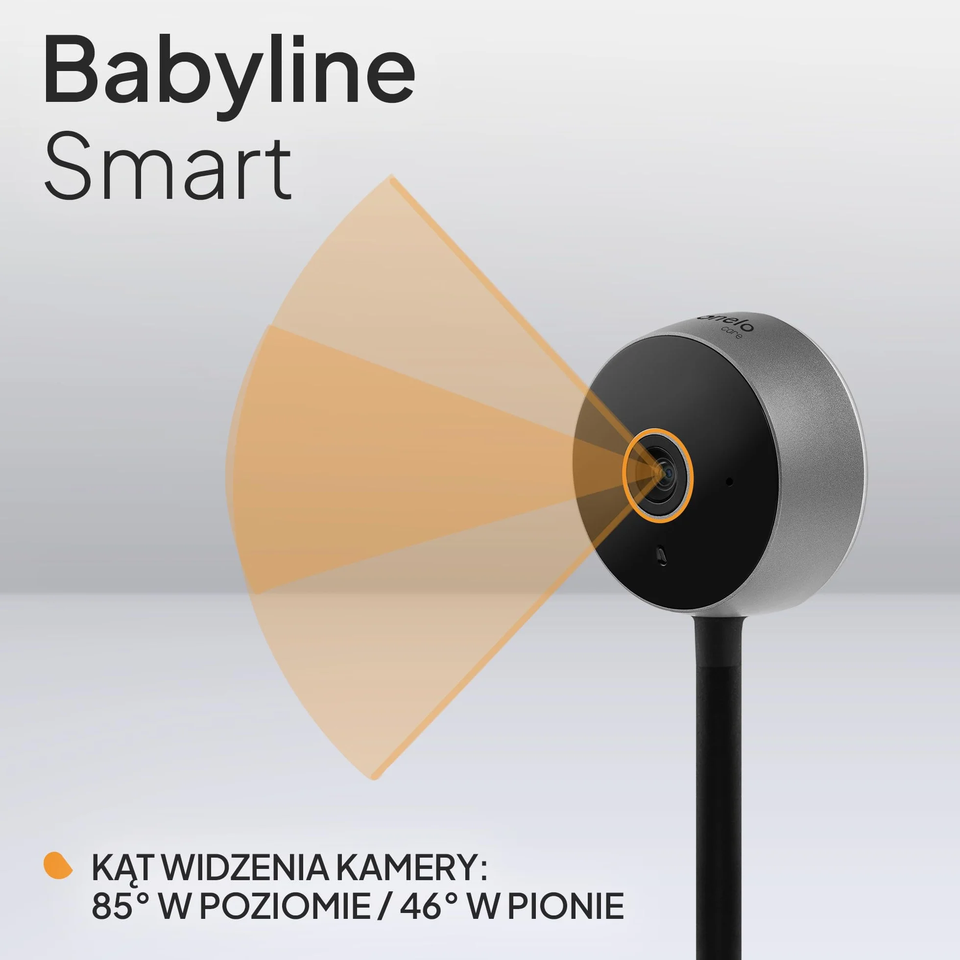 Lionelo Care Babyline Smart inteligentna niania elektroniczna, kamera dla niemowląt Wi-Fi, widoczność w ciemności