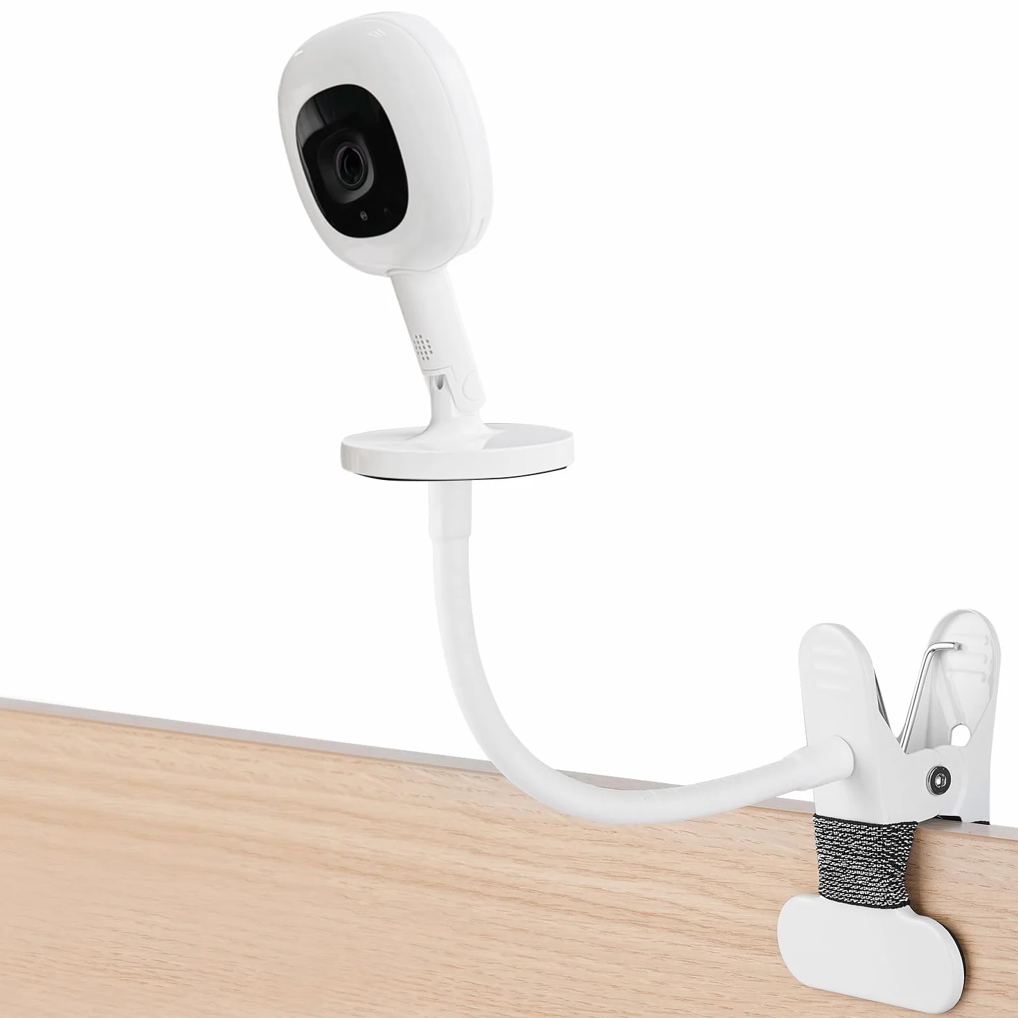 iTODOS Uchwyt do monitorowania dziecka, kompatybilny z Nanit Pro Smart Baby Monitor i Flex Stand Baby Monitor, 20.3 cm elastyczny uchwyt na ramię, przymocuj kamerę dla dziecka, gdziekolwiek chcesz, 1
