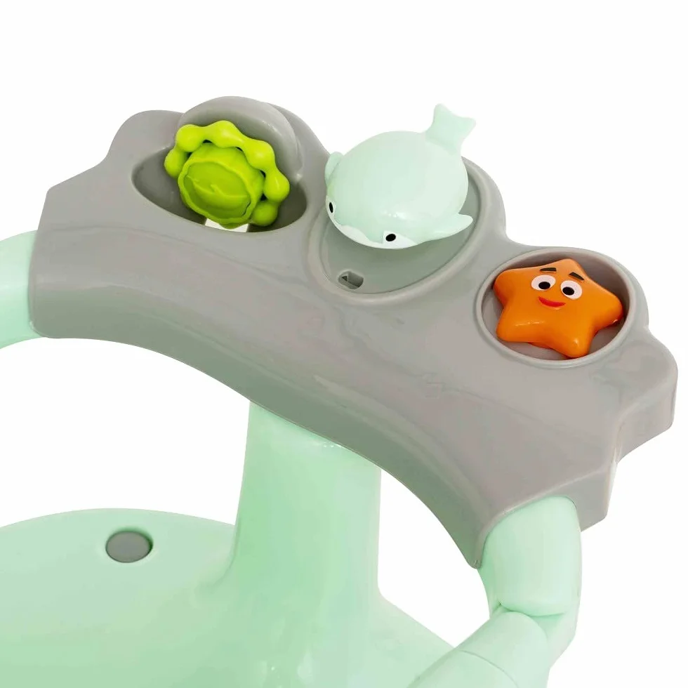 Fotelik do kąpieli dla niemowląt Interbaby | Mocowanie Przyssawki antypoślizgowe | Krzesło do kąpieli dla niemowląt Wygodne, bezpieczne, ergonomiczne | Fotel do kąpieli i prysznica dla niemowląt > 5