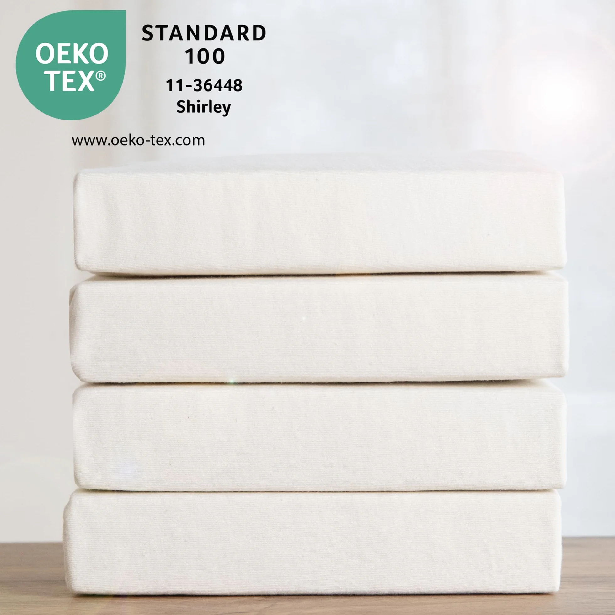 roba Prześcieradło z gumką safe asleep 40 x 90-45 x 90 - Prześcieradło do łóżeczka lub kołyski - Bawełna organiczna - Certyfikaty GOTS i Oeko-Tex Standard 100 - Biały