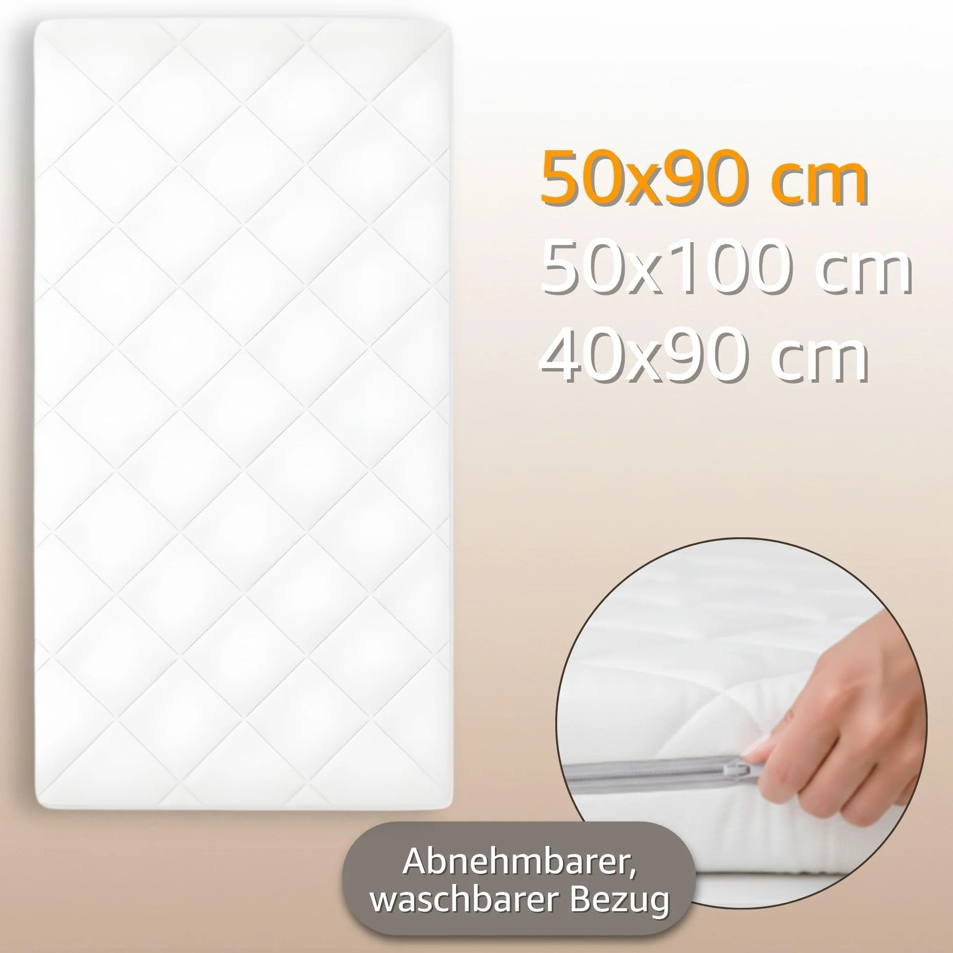 Materac do wózka 90x50 cm - materac do gondoli prostokątny materac dziecka