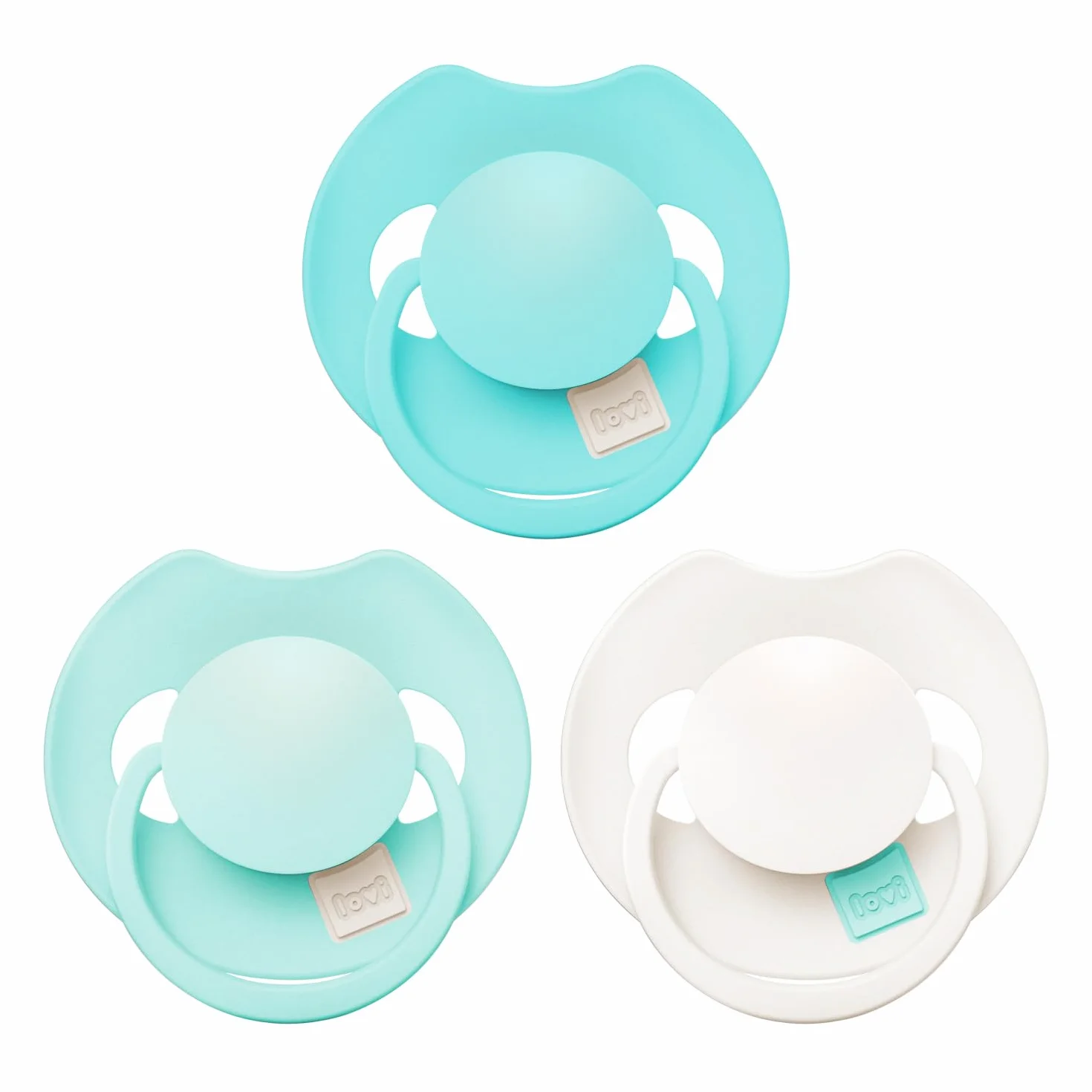 LOVI Prime Tutti Frutti smoczek silikonowy dynamiczny bez BPA, Aqua Green, 6-18 m