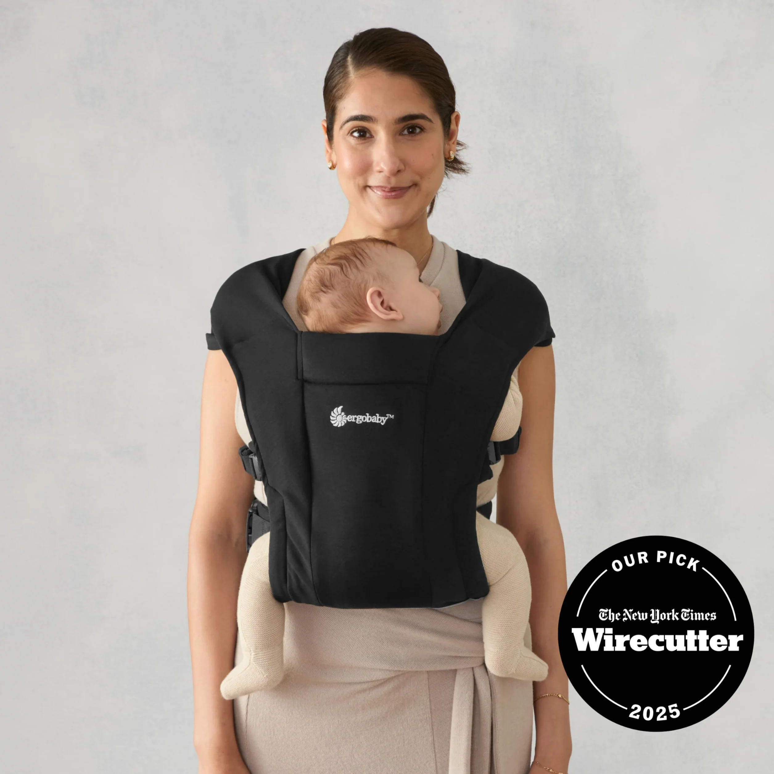 Ergobaby Embrace Ergonomiczne Nosidełko z Pasem Biodrowym, Czarny