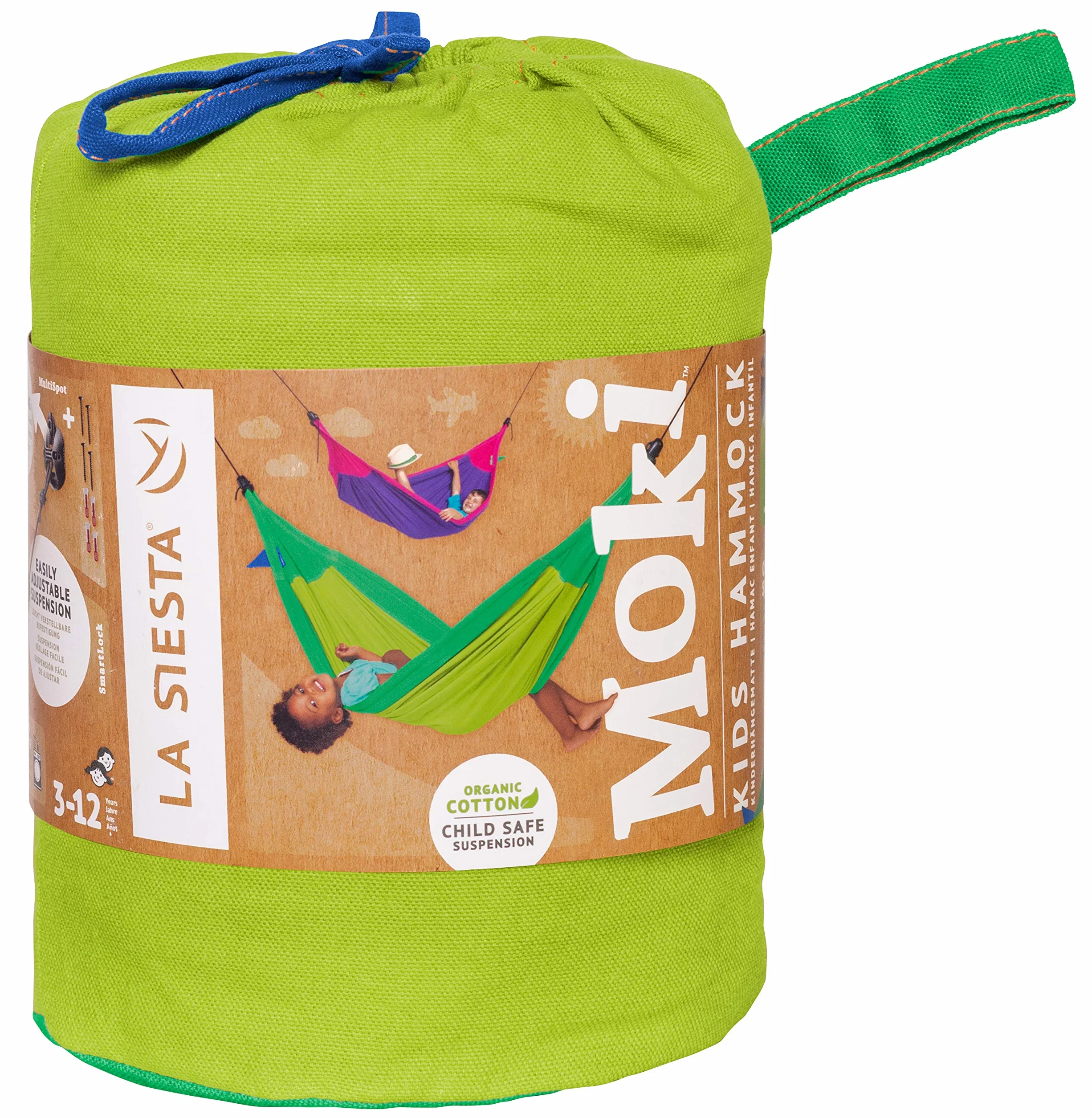 LA SIESTA Froggy - Hamak dla dzieci z bawełny organicznej