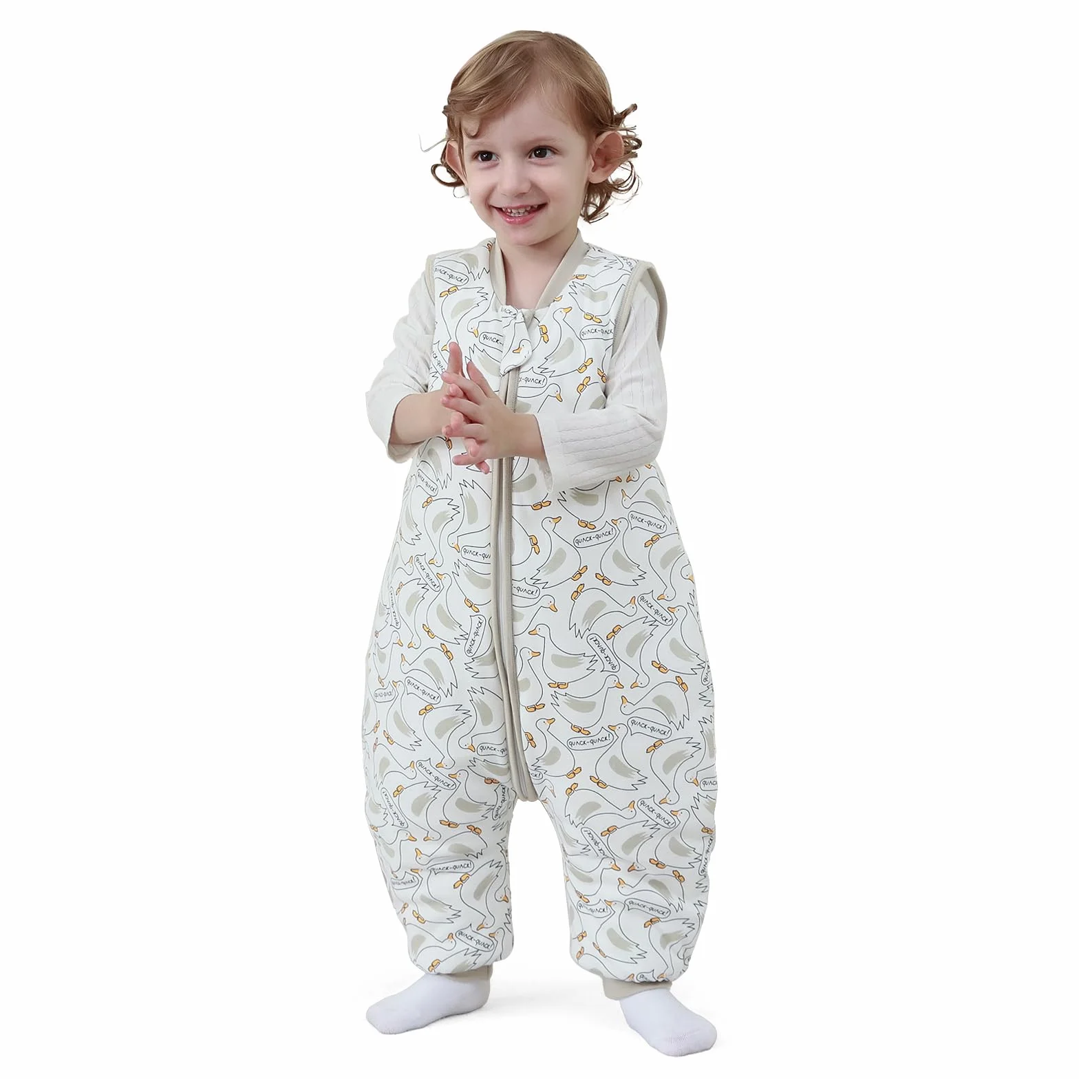 Śpiwór niemowlęcy zimowy 2,5 Tog bawełna 75-85 cm Kaczka