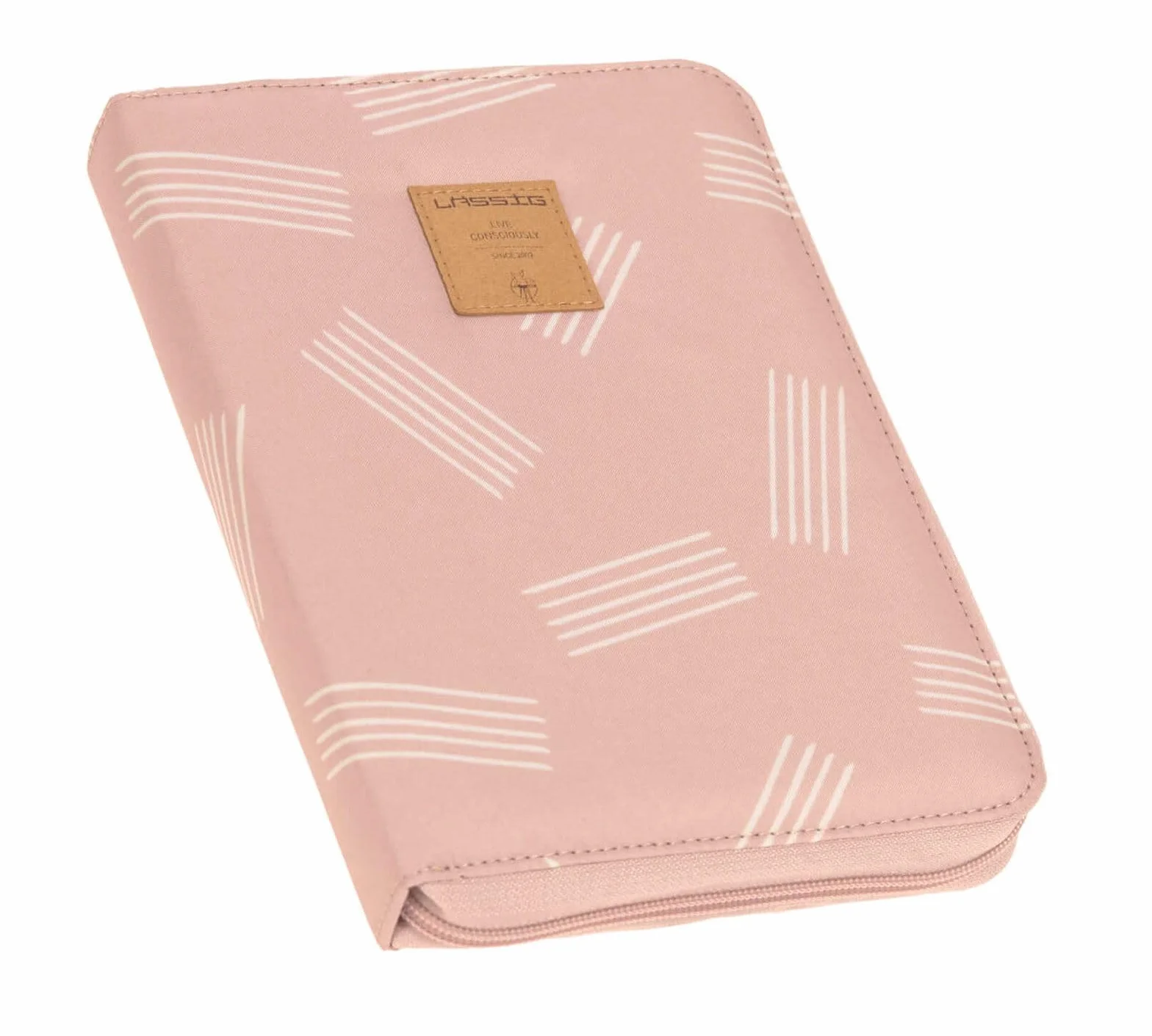 LÄSSIG Mama Mutterpasshülle U-Heft tasche Dokumentasche/Etui na dokumenty, Miękkie paski róża, Kapelusz