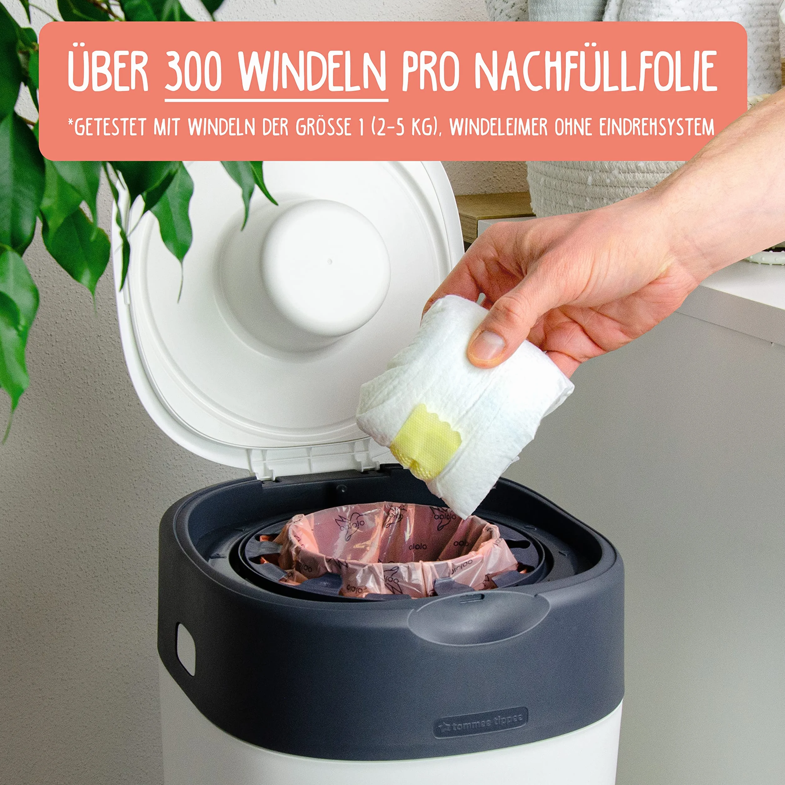 Tommee Tippee Twist & Click Folia uzupełniająca do wiaderek na pieluchy, 16 sztuk