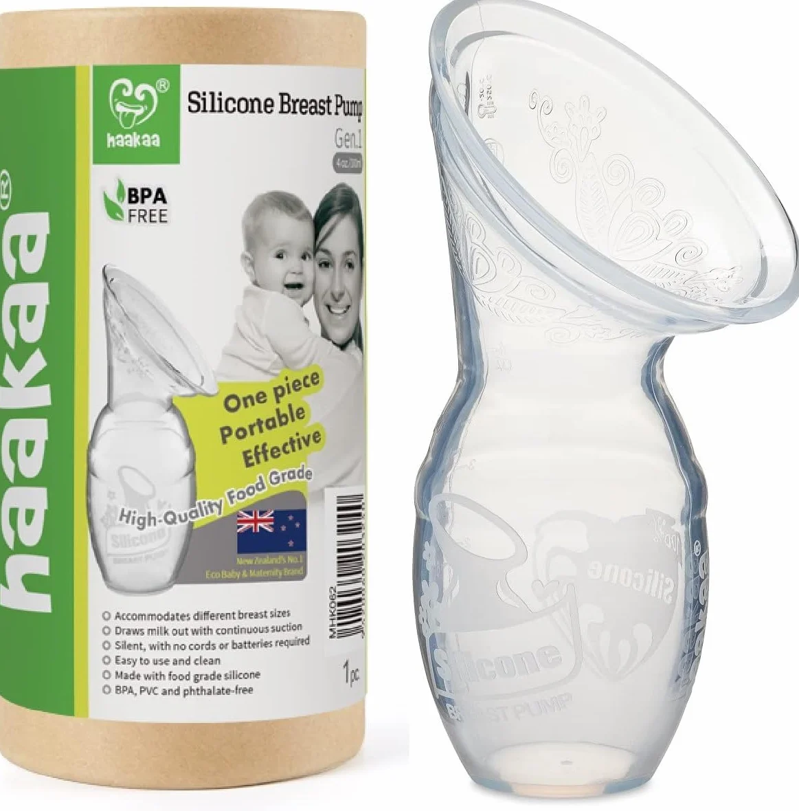 Haakaa Ręczna pompka do mleka silikonowa pompa do mleka 100 ml