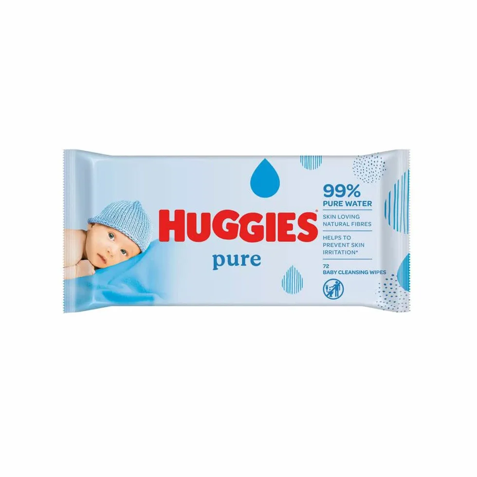 Huggies Baby Wet Pure Extra Care Chusteczki 72 x 10 pudełek