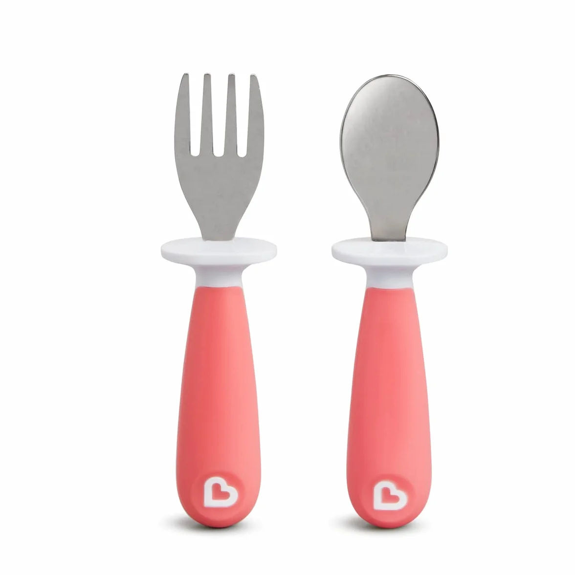 Munchkin Raise Toddler Fork And Spoon Set - (1 Fork & 1 Spoon) Assorted Colours