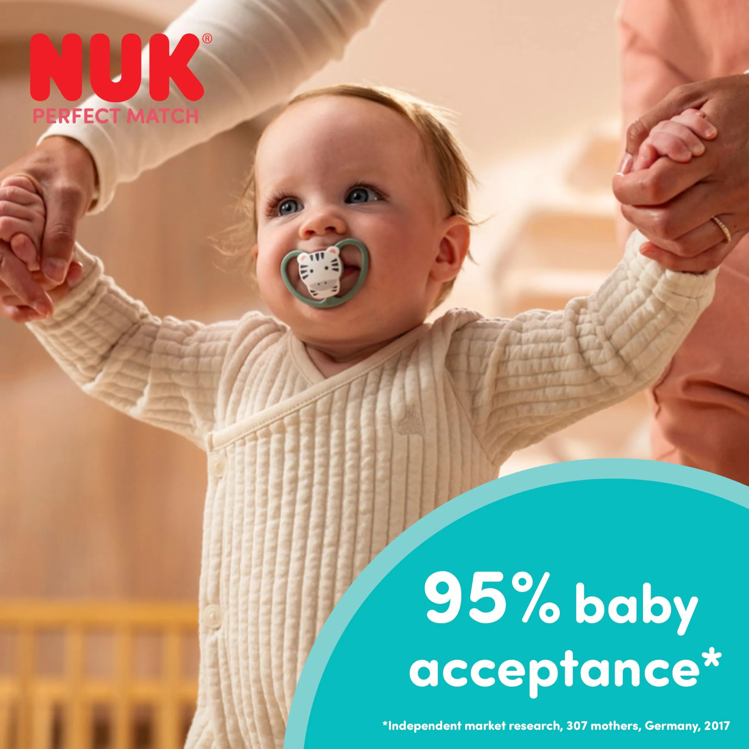 NUK Perfect Match Air Smoczki ortodontyczne 18-36 m 4 szt różne kolory
