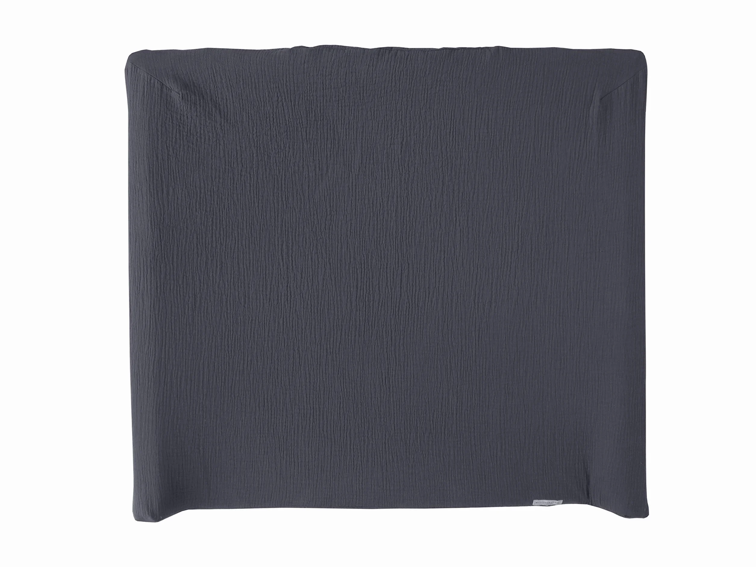 Blausberg kocyk dziecięcy kompatybilny z przewijakiem IKEA Vädra, 74 x 80 cm, w kolorze ciemnoszarym, 100% bawełna Musslin, certyfikat Oeko-Tex Standard 100