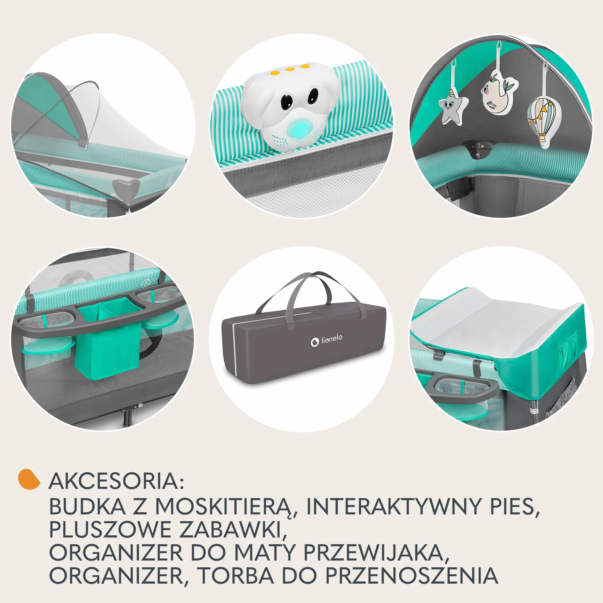 Lionelo Sven Plus 2 W 1 Dziecięce Łóżeczko Dla Dzieci Od Urodzenia Do 15 Kg, Mata Do Przewijania Moskitiery, Przewiewne Ściany Boczne Z Wejściem Bocznym, Torba Składana