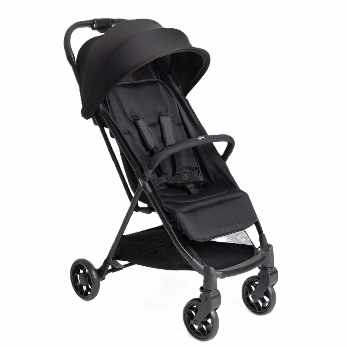 Chicco Urbino, Wózek 0+ miesięcy - 22 Kg, Lekki Wózek Spacerowy z Inteligentnym i Kompaktowym Składaniem, Rozdkładana Budka z Powłoką Przeciwdeszczową i UV50+, Odchylane i Regulowane Oparcie, Podnóżek