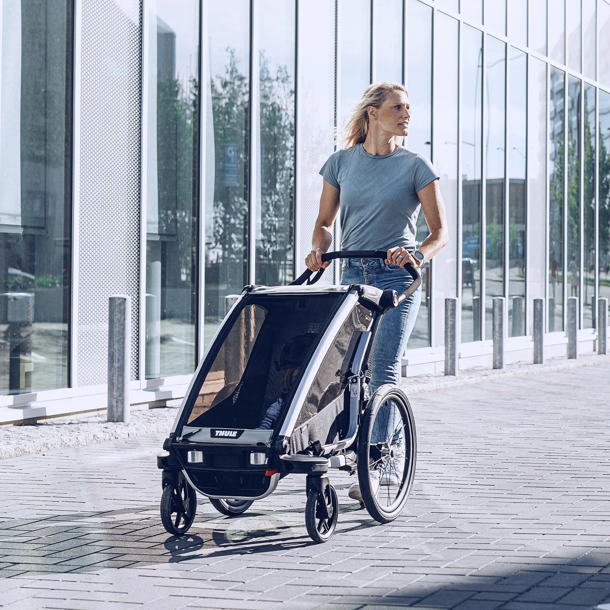 THULE Chariot Lite Single przyczepka rowerowa Agave