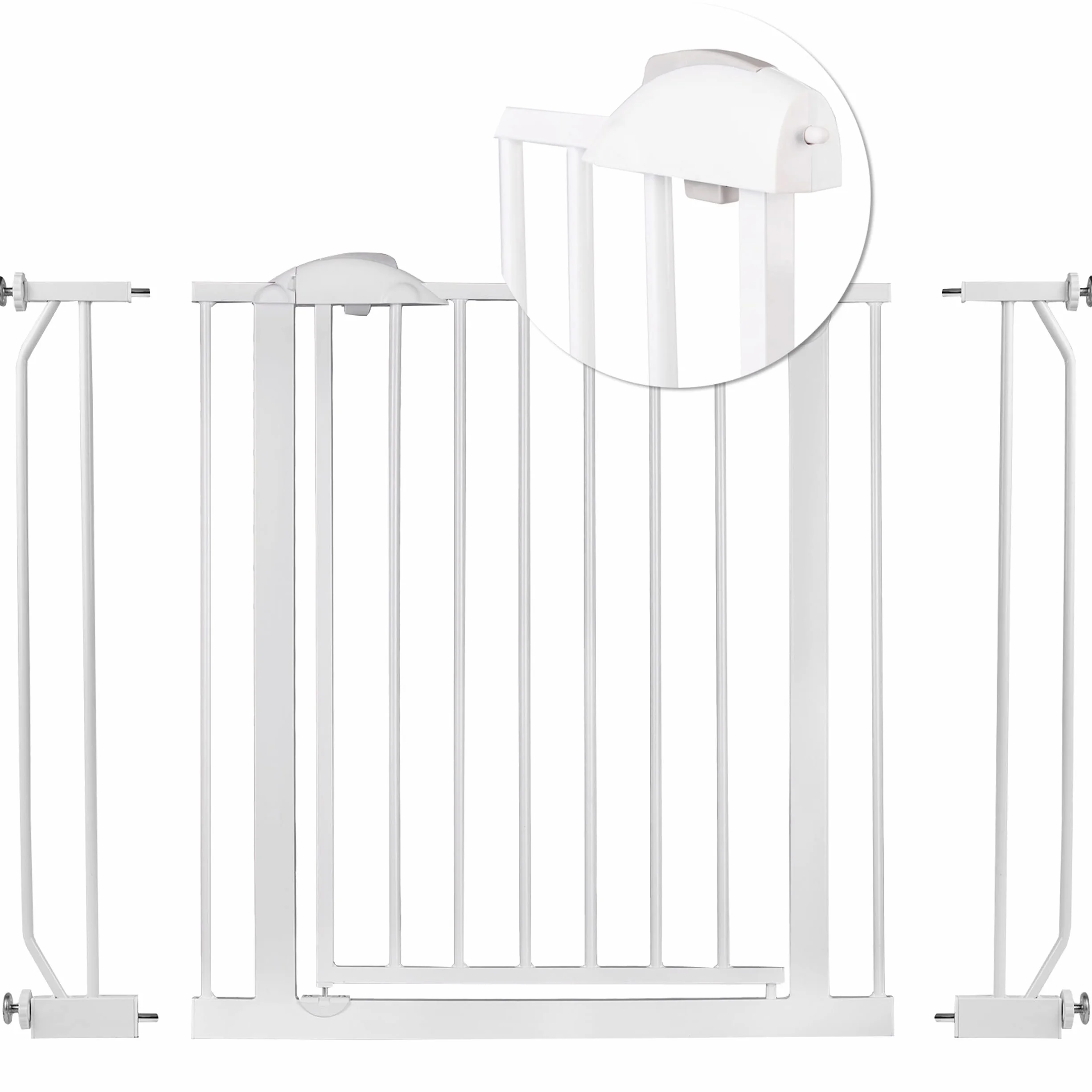 Nukido barierka zabezpieczająca na schody metalowa 75-105 cm biała