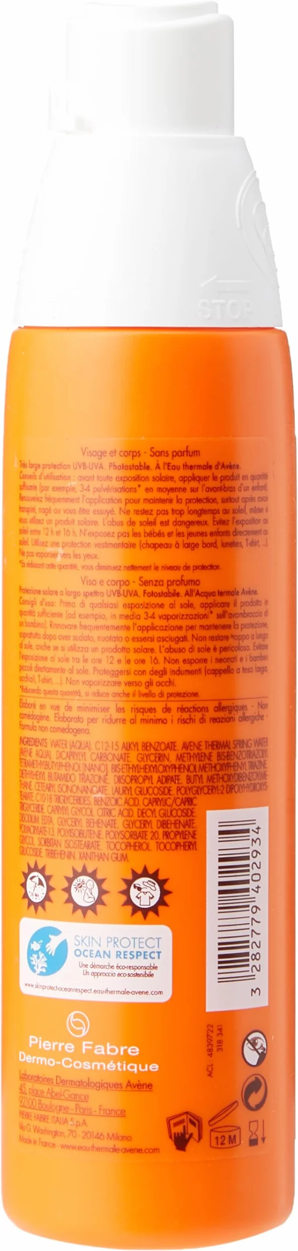 Avene Solaire Haute Protection Spray Enfant Spf30 200 ml 200 ml
