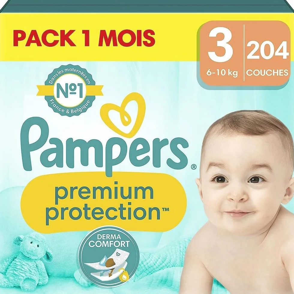 Pampers Premium Protection Pieluszki, Rozmiar 3 (6-10 kg)