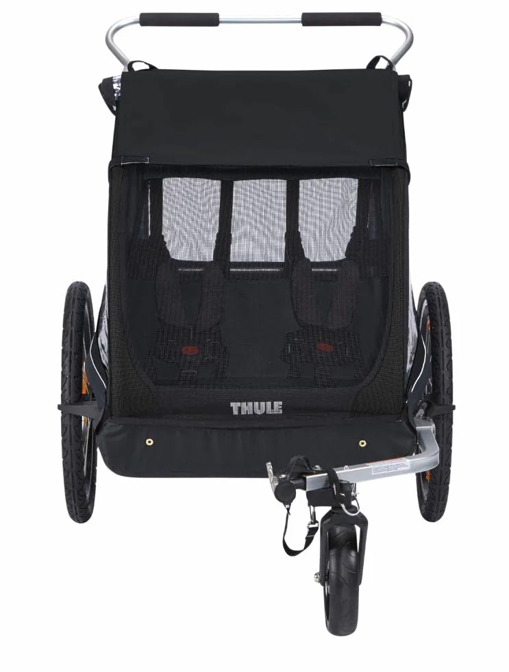 Thule Coaster XT przyczepka rowerowa dla 2 dzieci, czarna, rozmiar uniwersalny