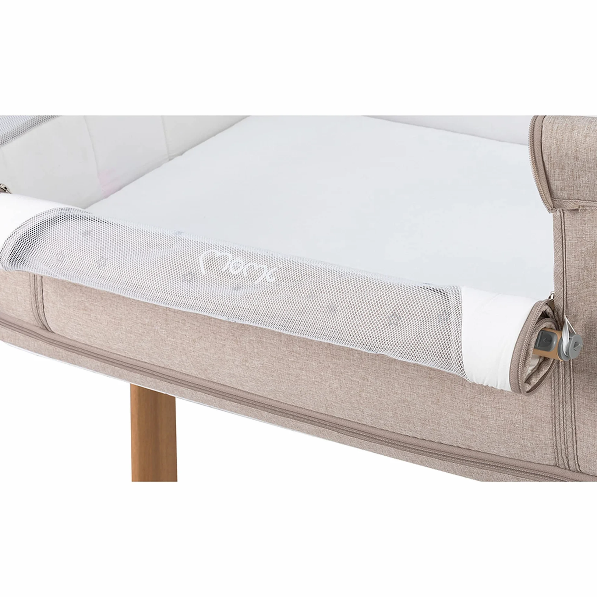 Momi SMART BED Łóżeczko Wielofunkcyjne, Beżowy, do 15 kg