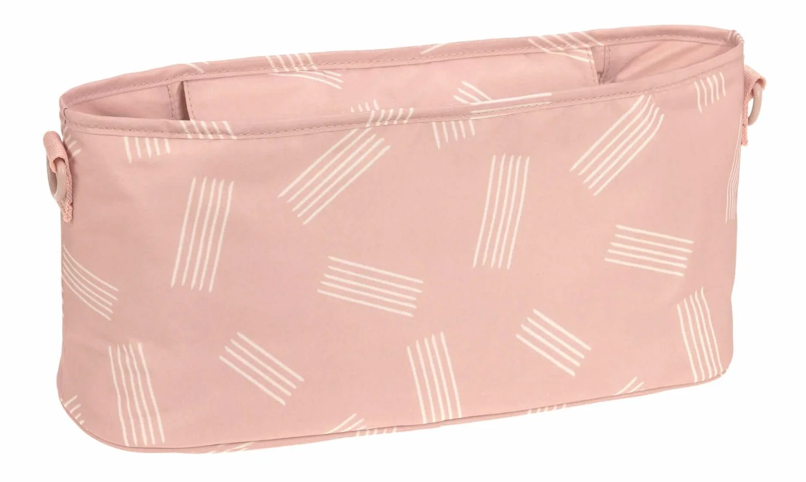 LÄSSIG Organizer do wózka dziecięcego Buggy Organizer Soft Stripes różowy